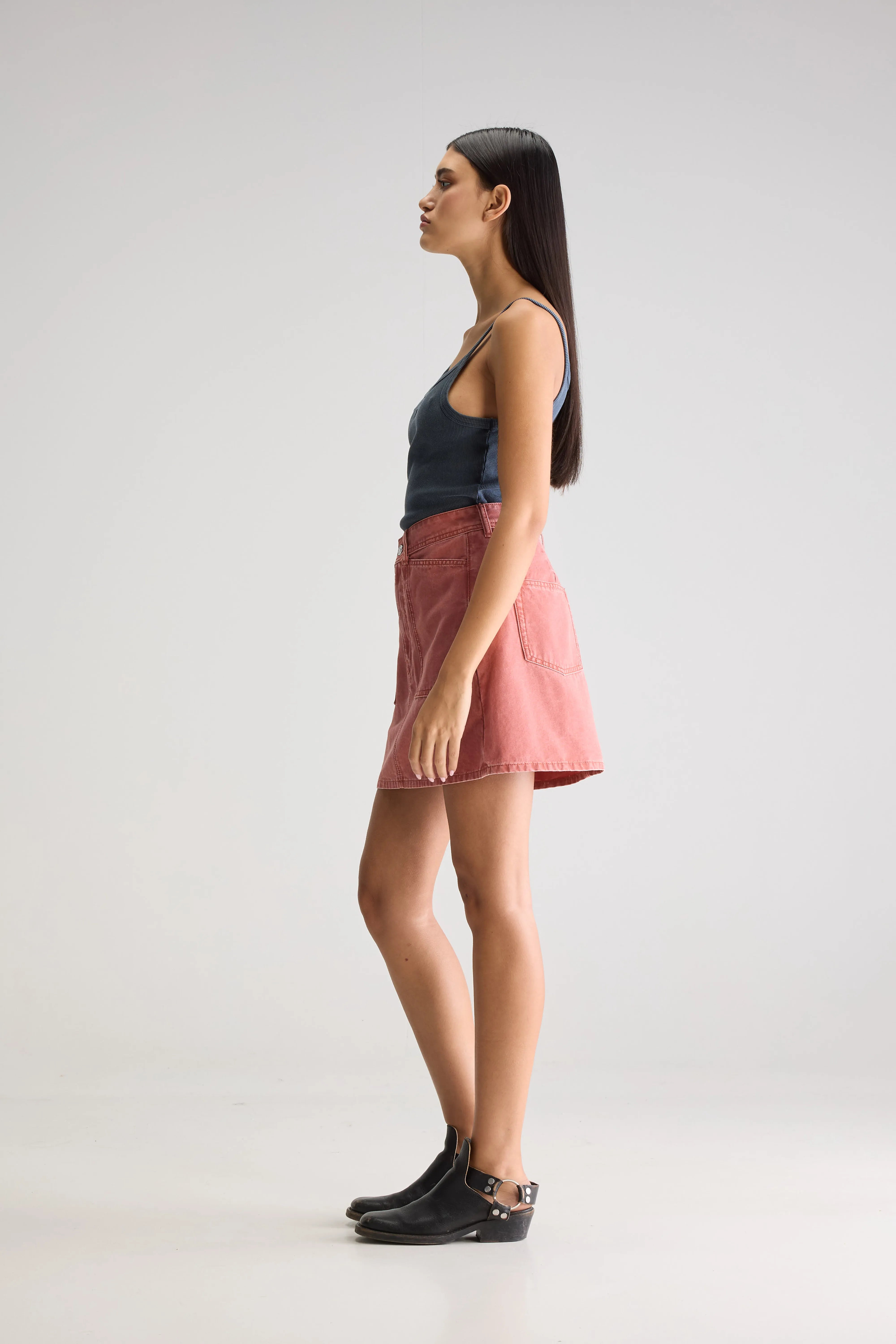 Pheba Mini Skirt - Canyon rose For Women | Bellerose