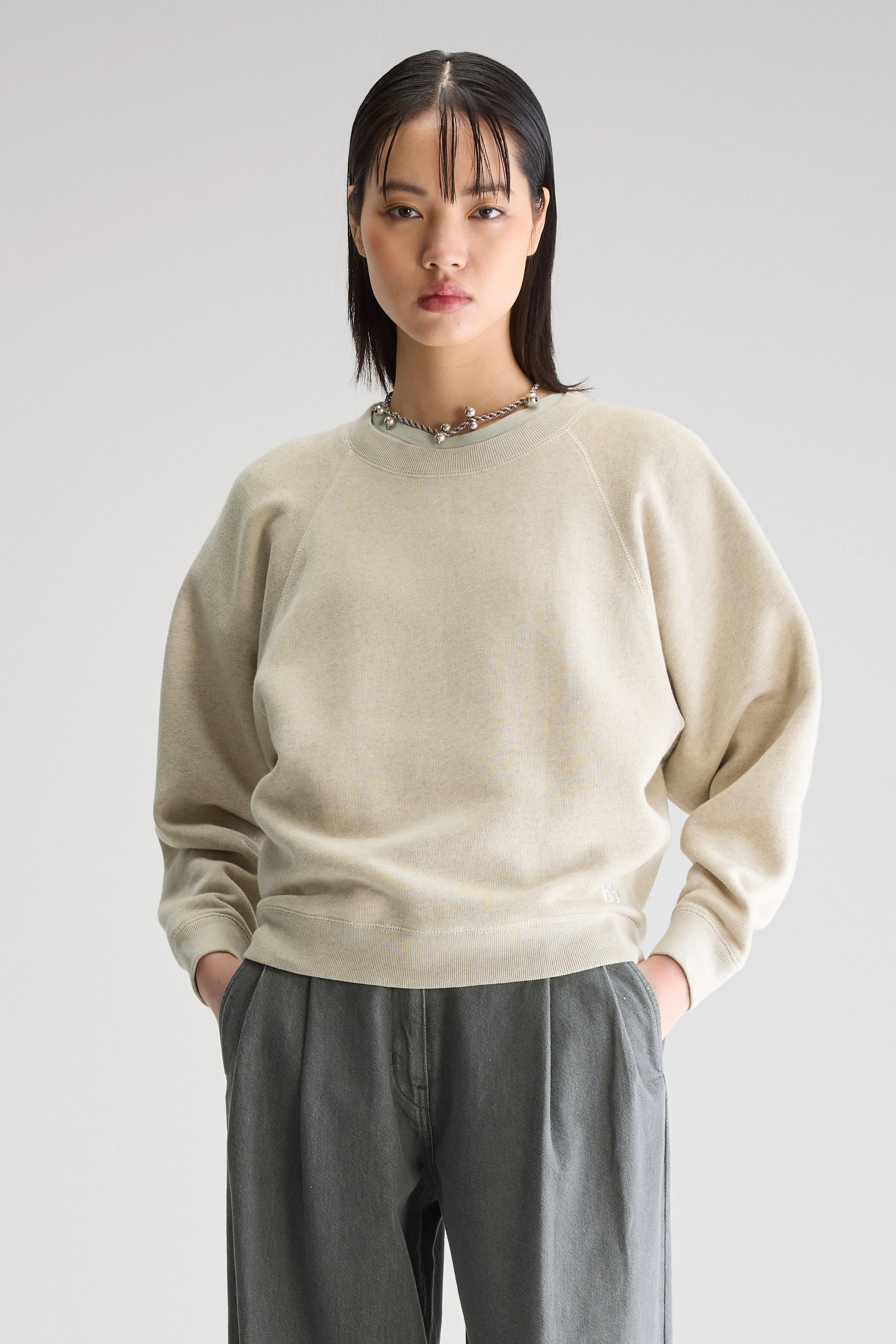 Fella Relaxed Sweatshirt - Chalk For Women | Bellerose