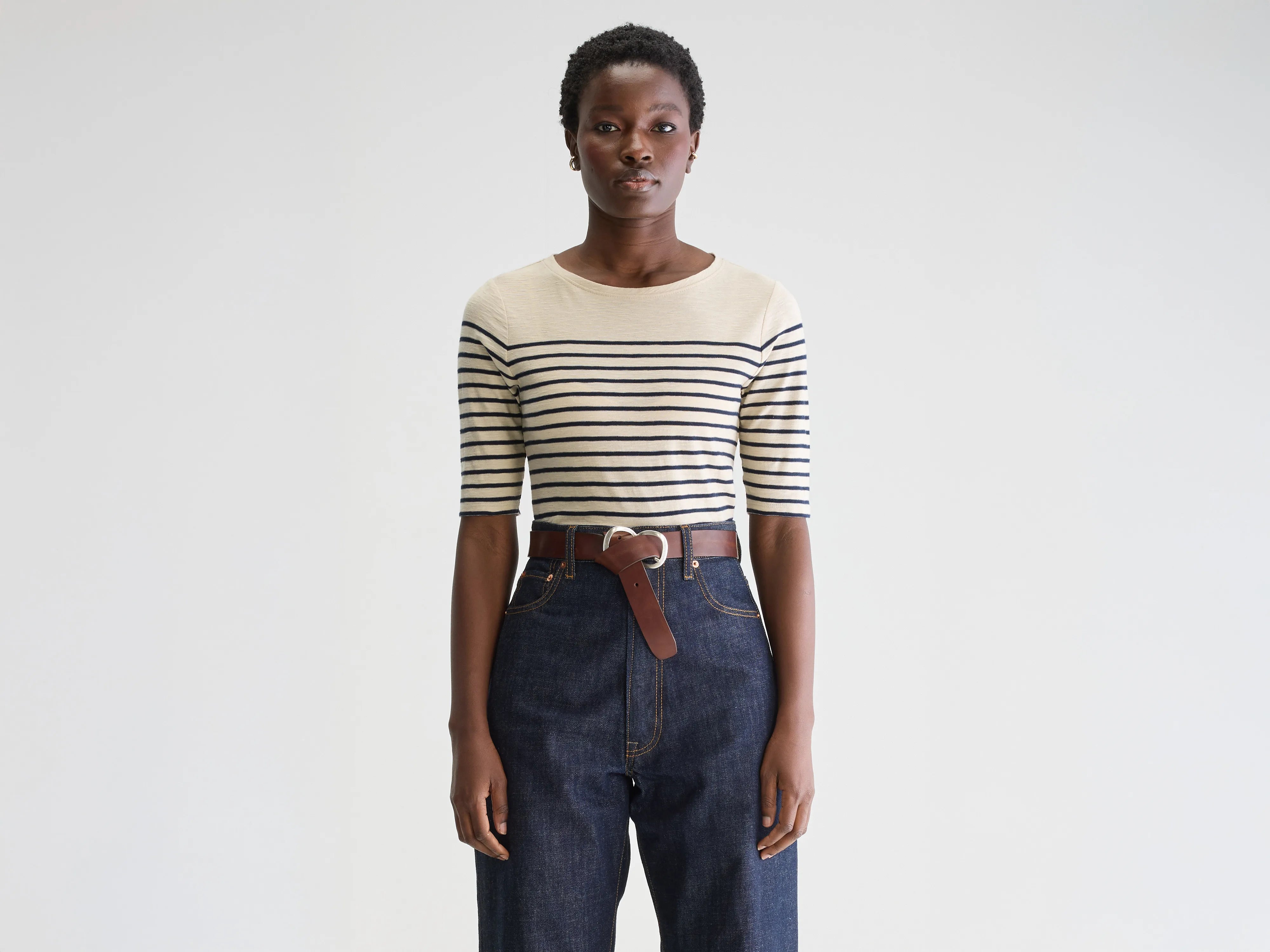 Mias slim t-shirt (251 / W / STRIPE A)