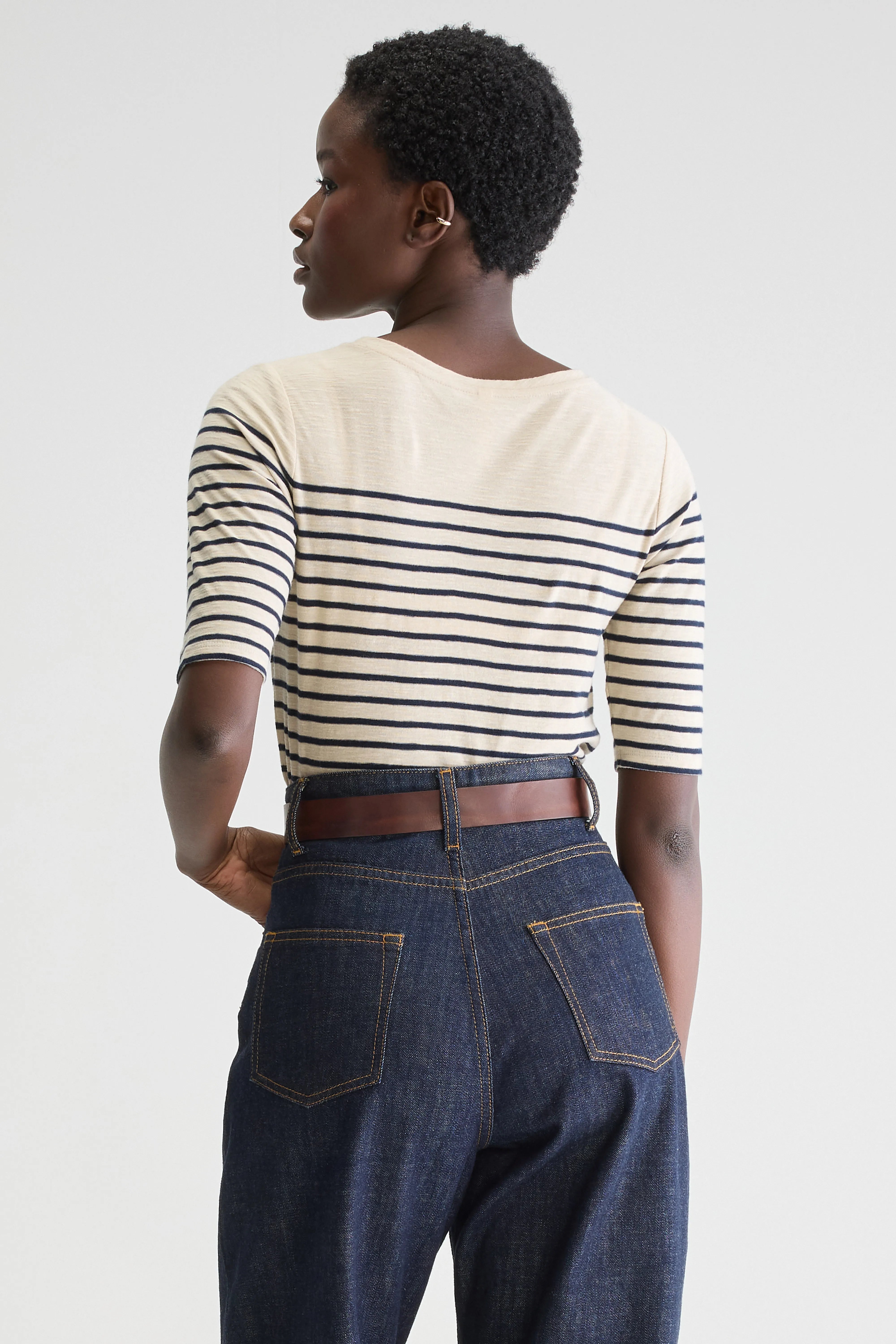Mias slim t-shirt (251 / W / STRIPE A)