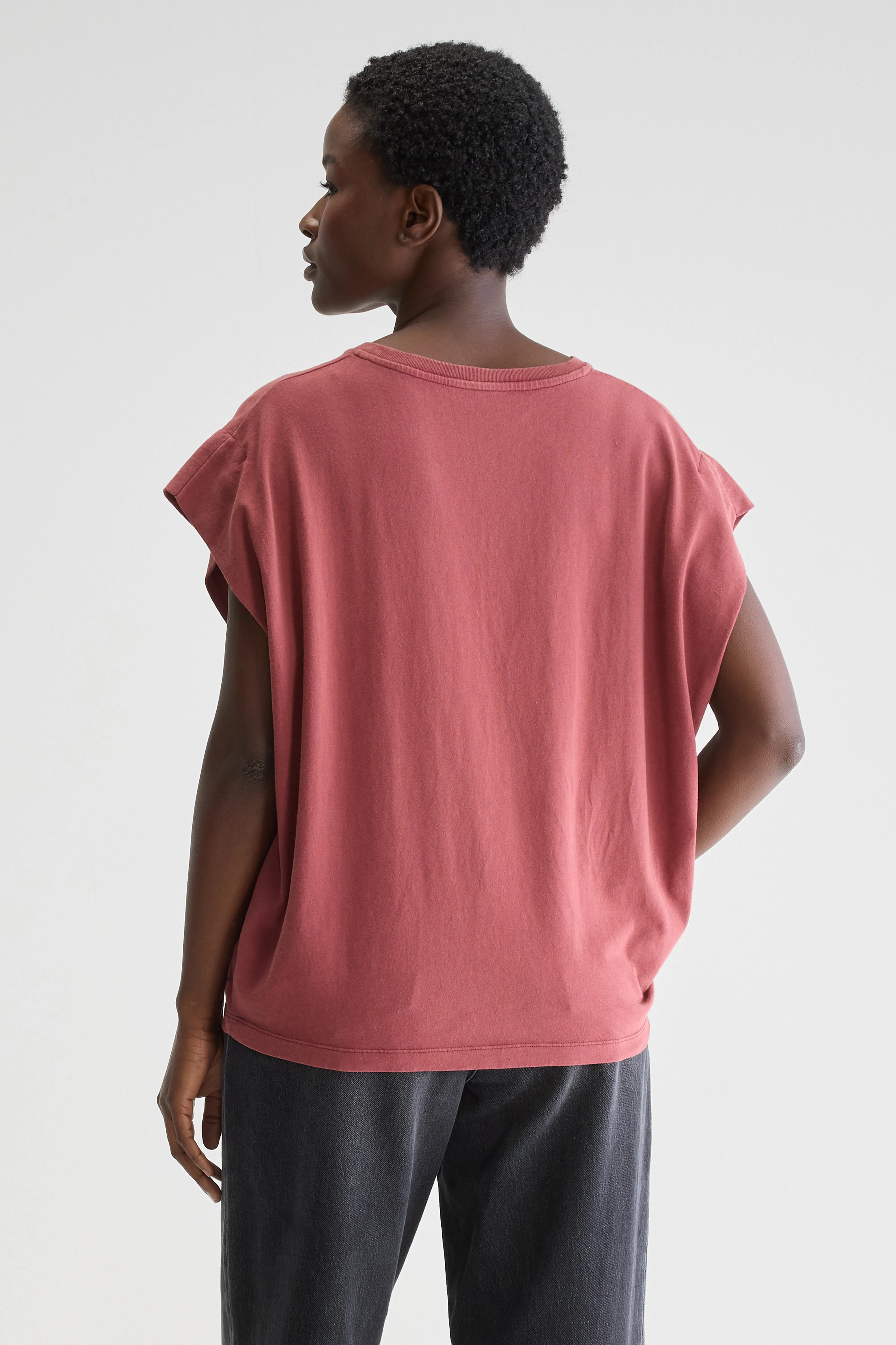 Vice Ronde Hals T-shirt - Bordeaux Voor Dames | Bellerose