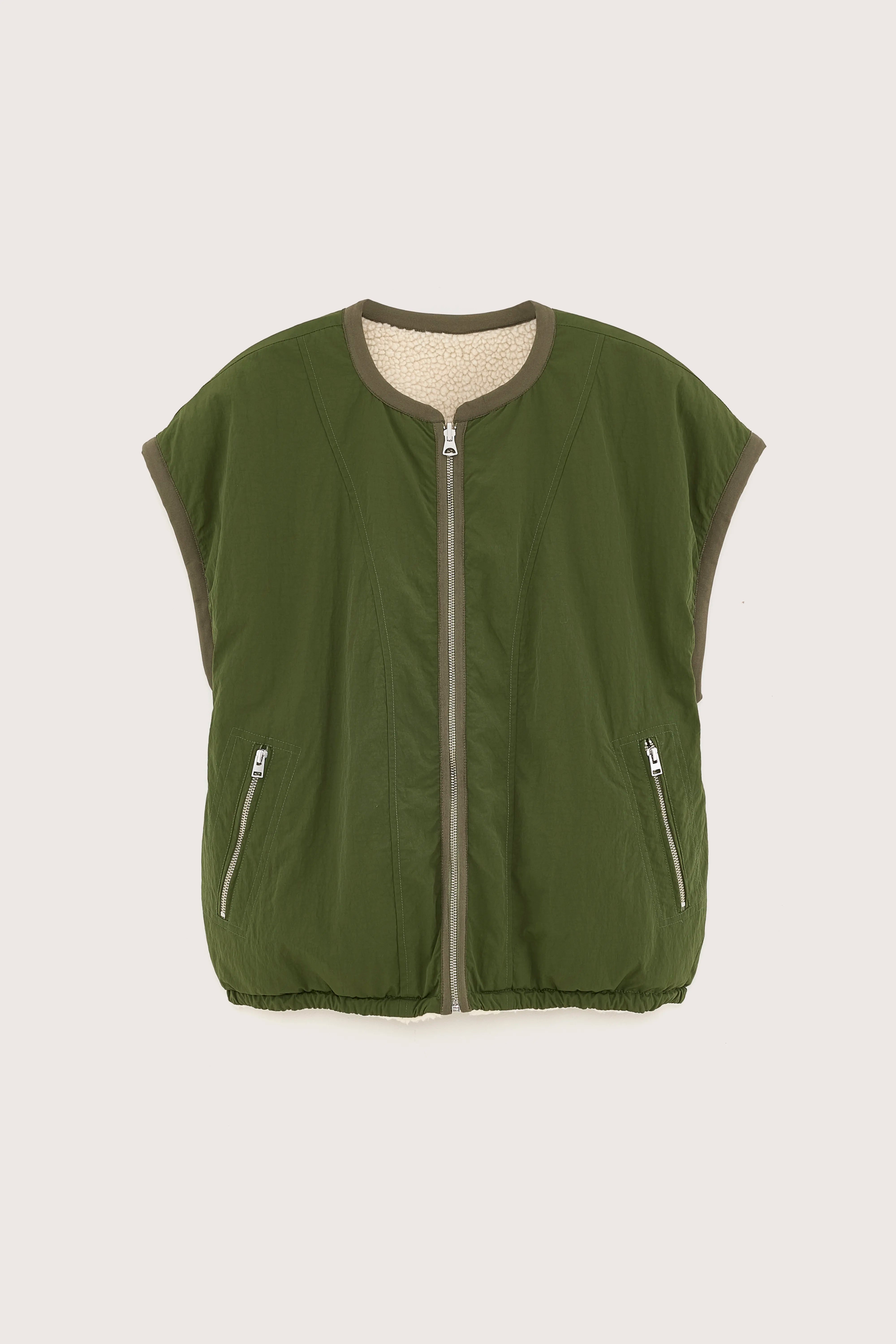 Jano sleeveless jacket (251 / W / ECRU)