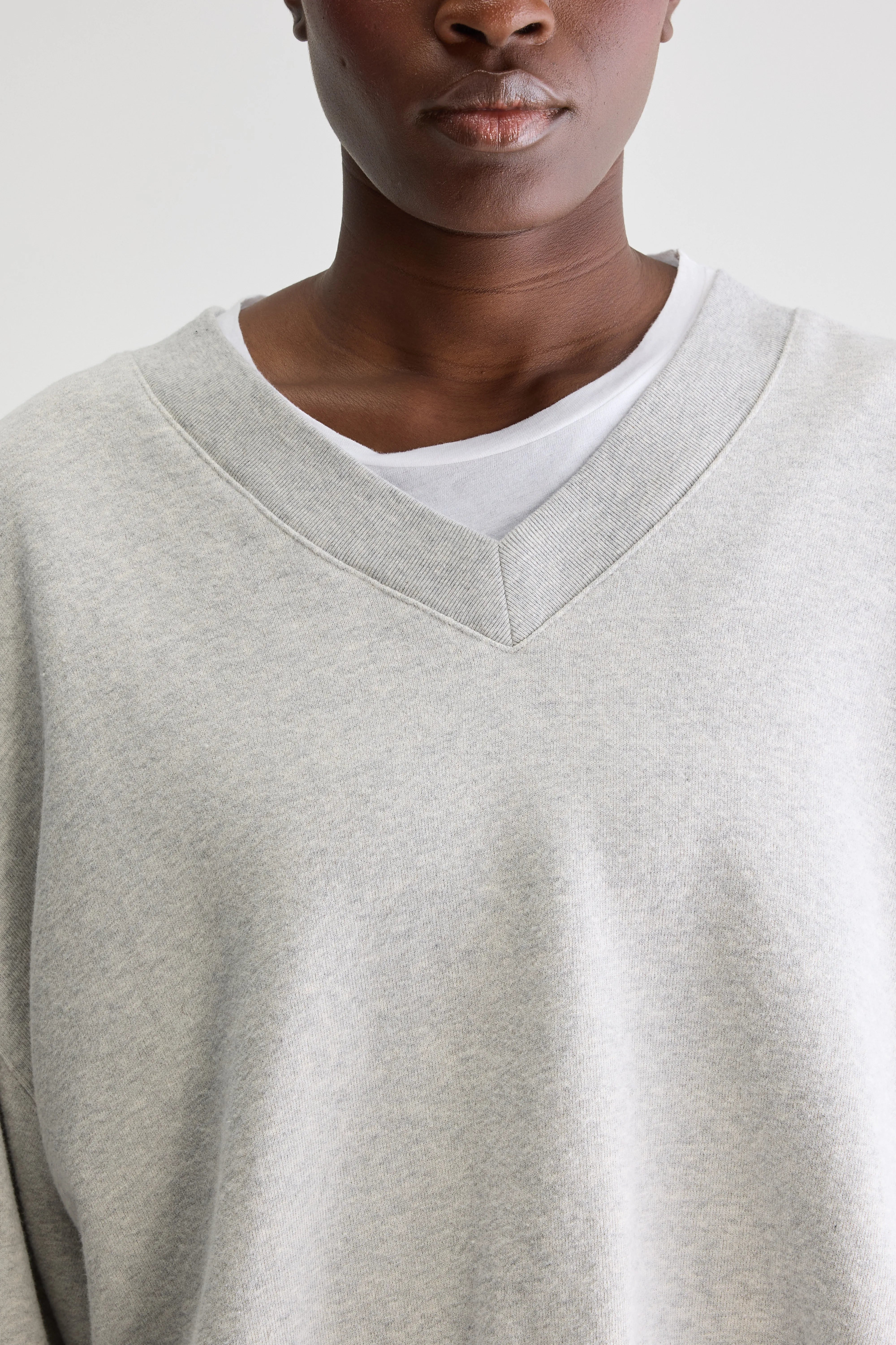 Varola V-neck Sweatshirt - H. grey For Women | Bellerose