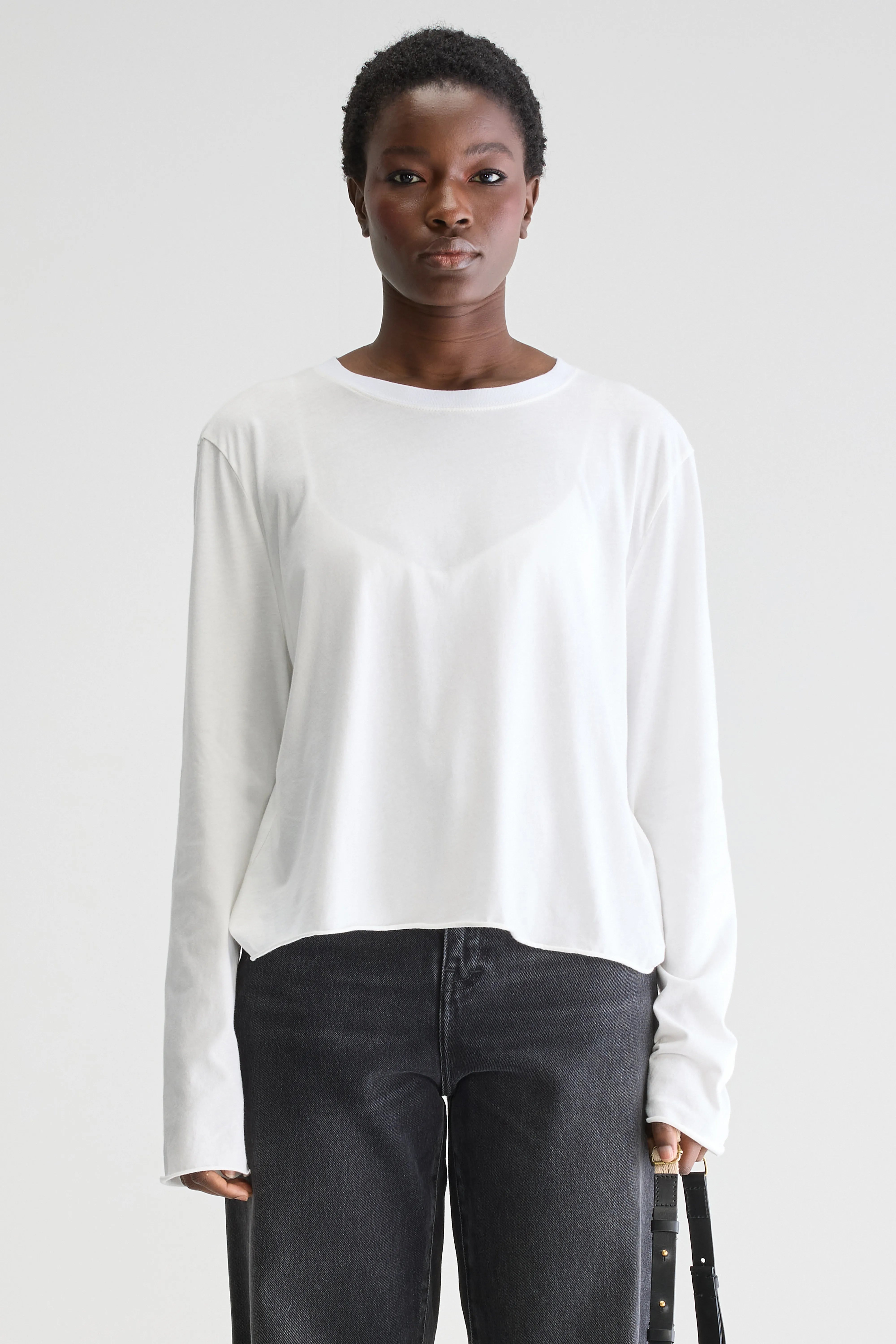 Fercy T-shirt Met Lange Mouwen - White Voor Dames | Bellerose