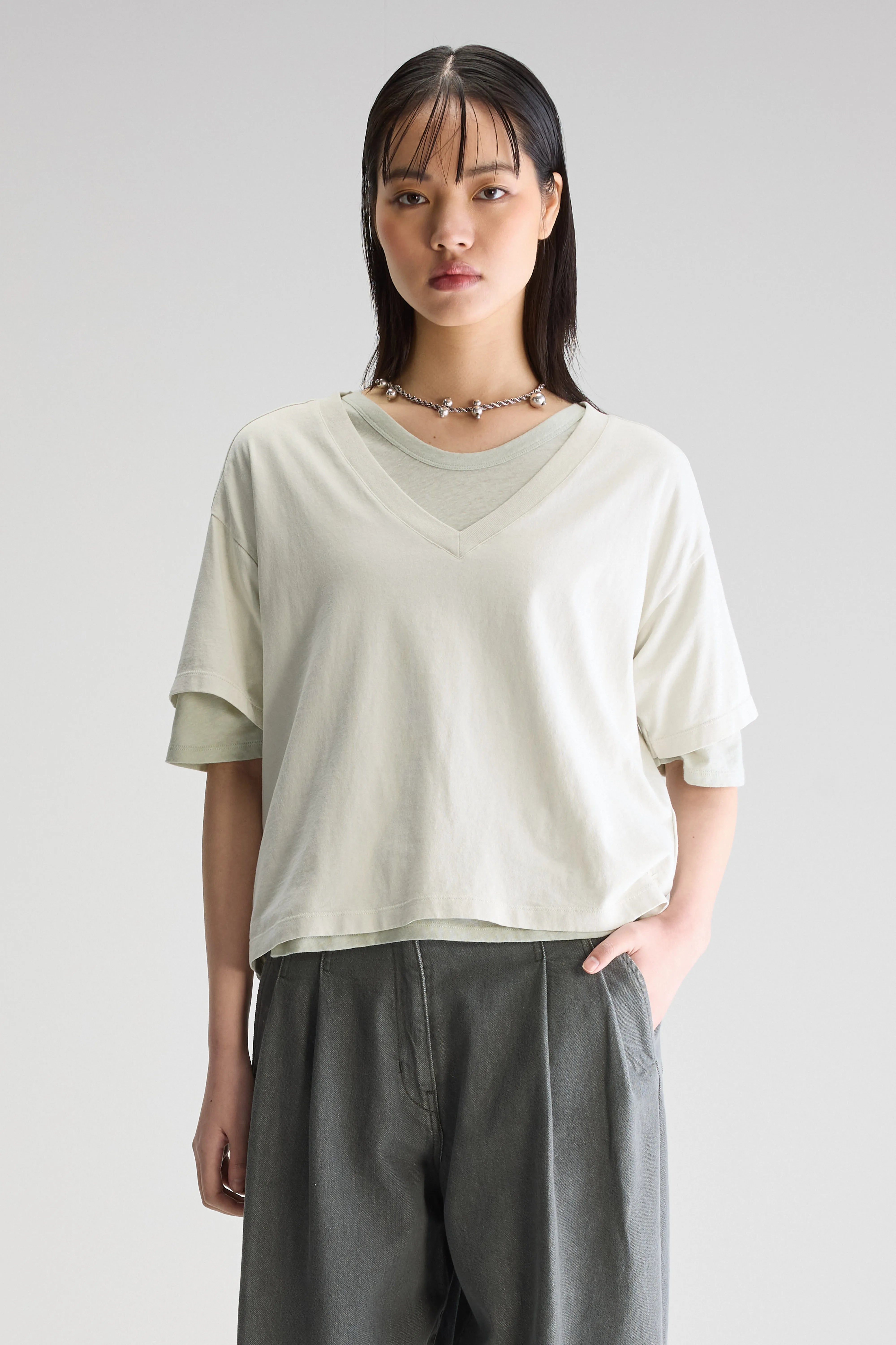 T-shirt À Manches Courtes Stormi - Chalk Pour Femme | Bellerose