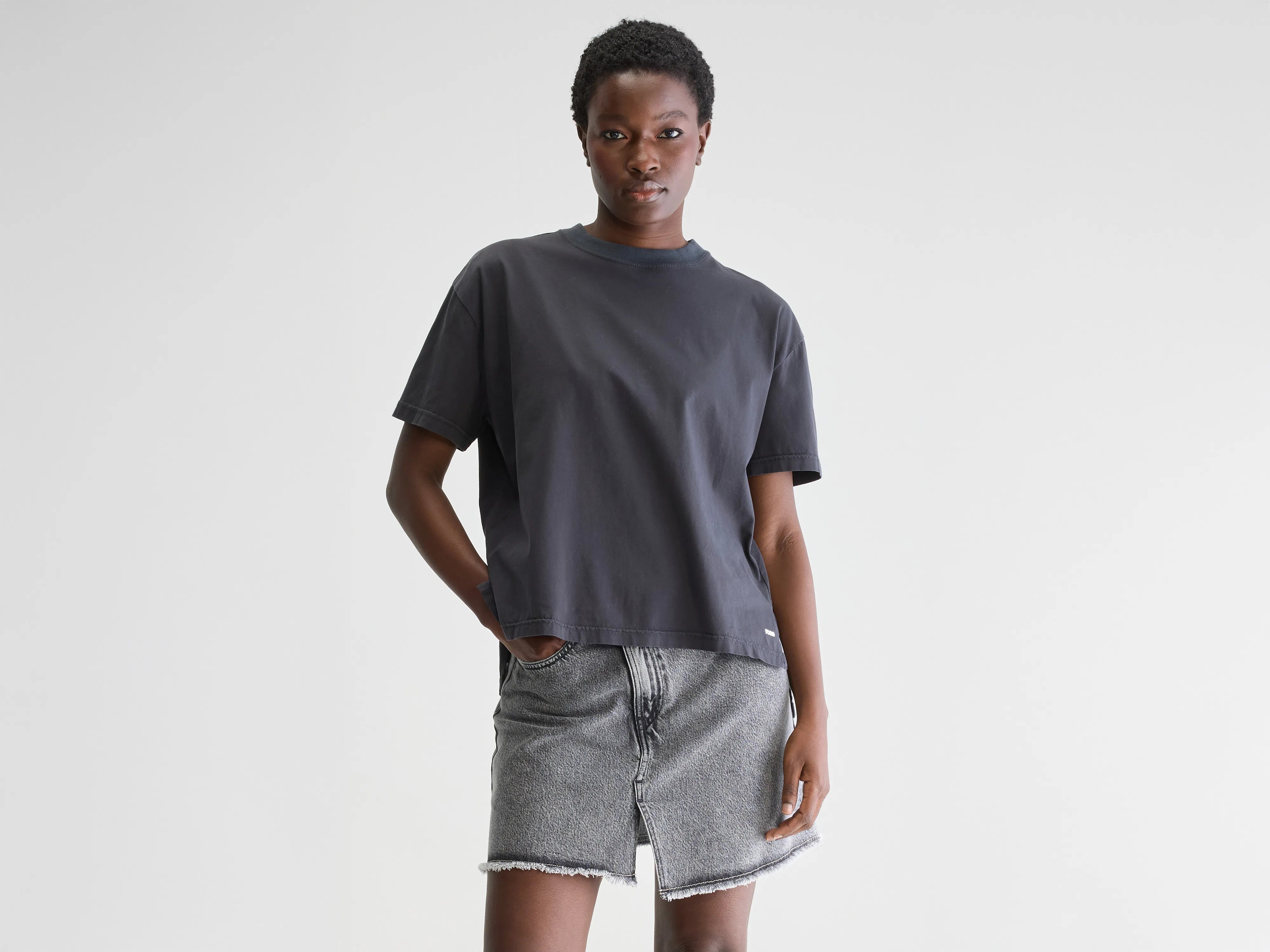 Felio t-shirt met korte mouwen (251 / W / BLACK BEAUTY)