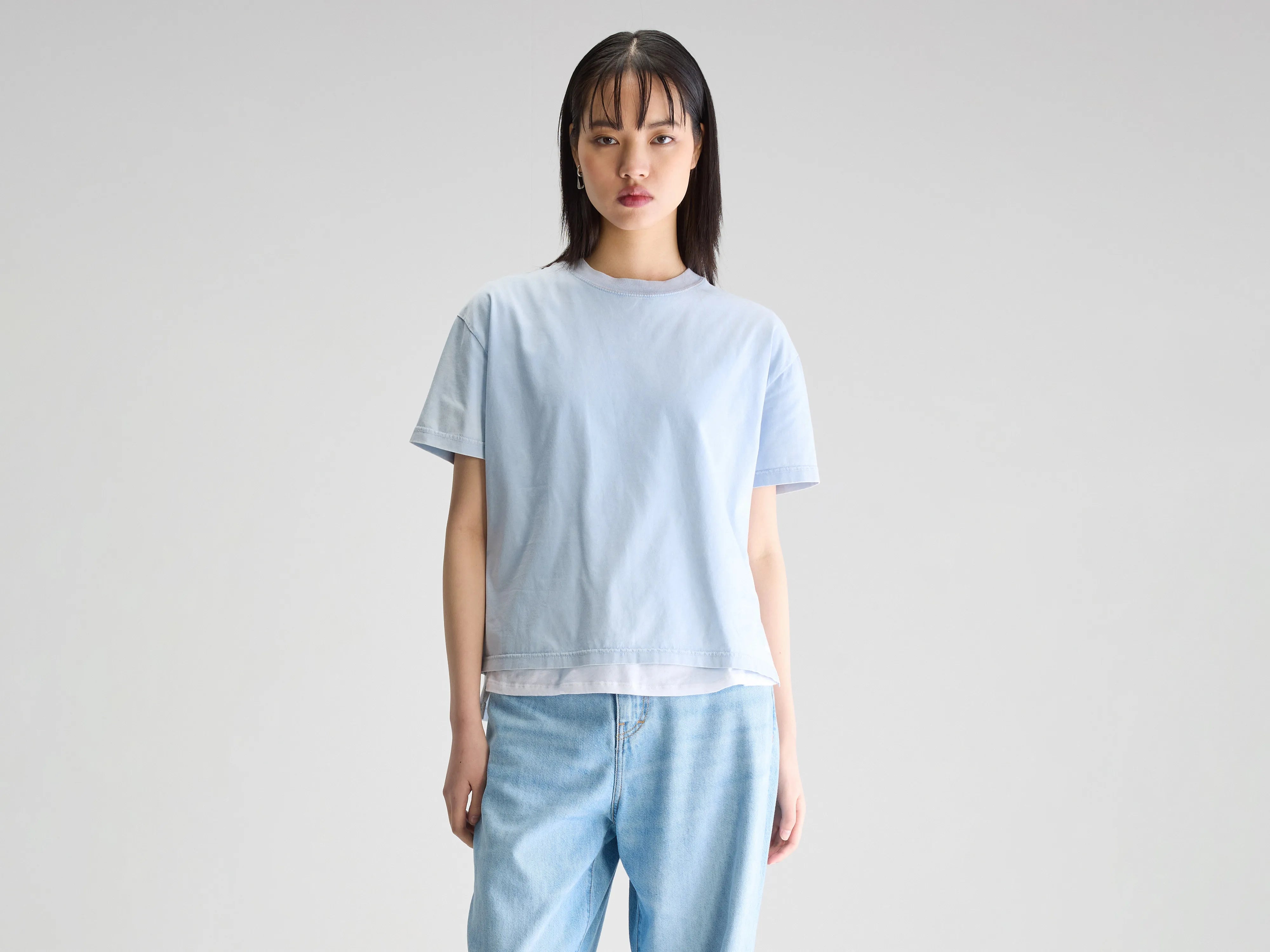 Felio short-sleeve t-shirt (251 / W / BLUE SHIRT)