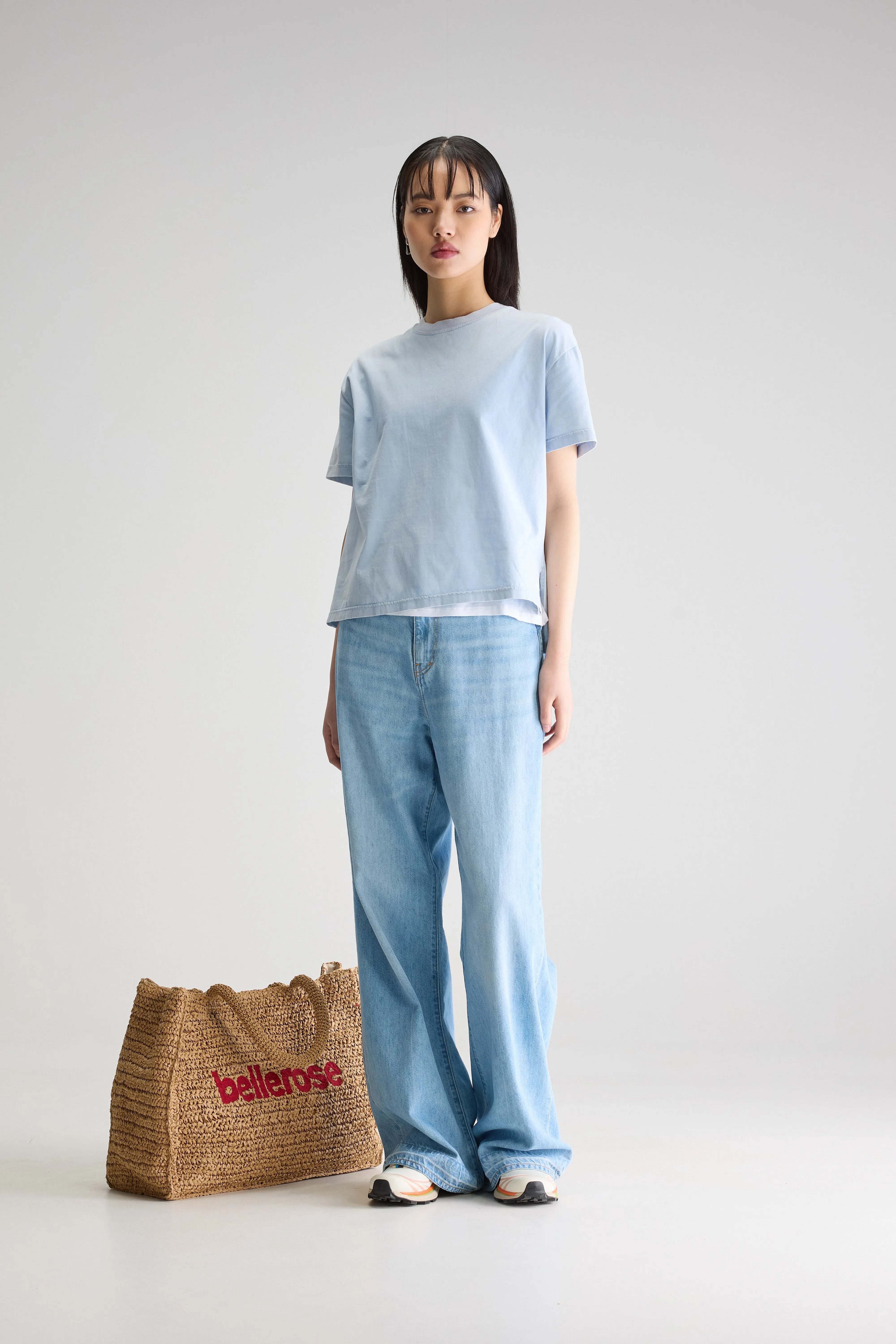 T-shirt À Manches Courtes Felio - Blue shirt Pour Femme | Bellerose