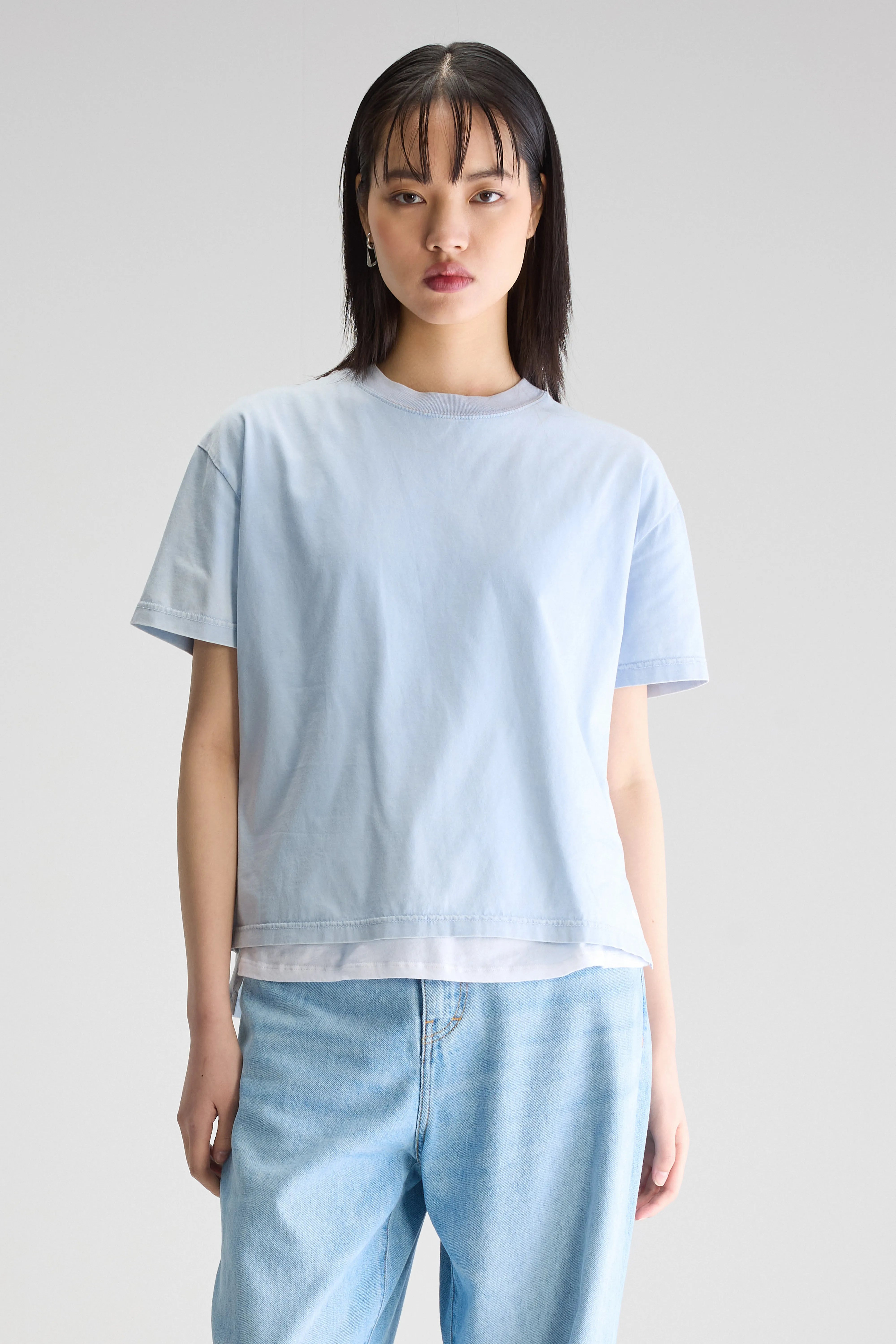 T-shirt À Manches Courtes Felio - Blue shirt Pour Femme | Bellerose