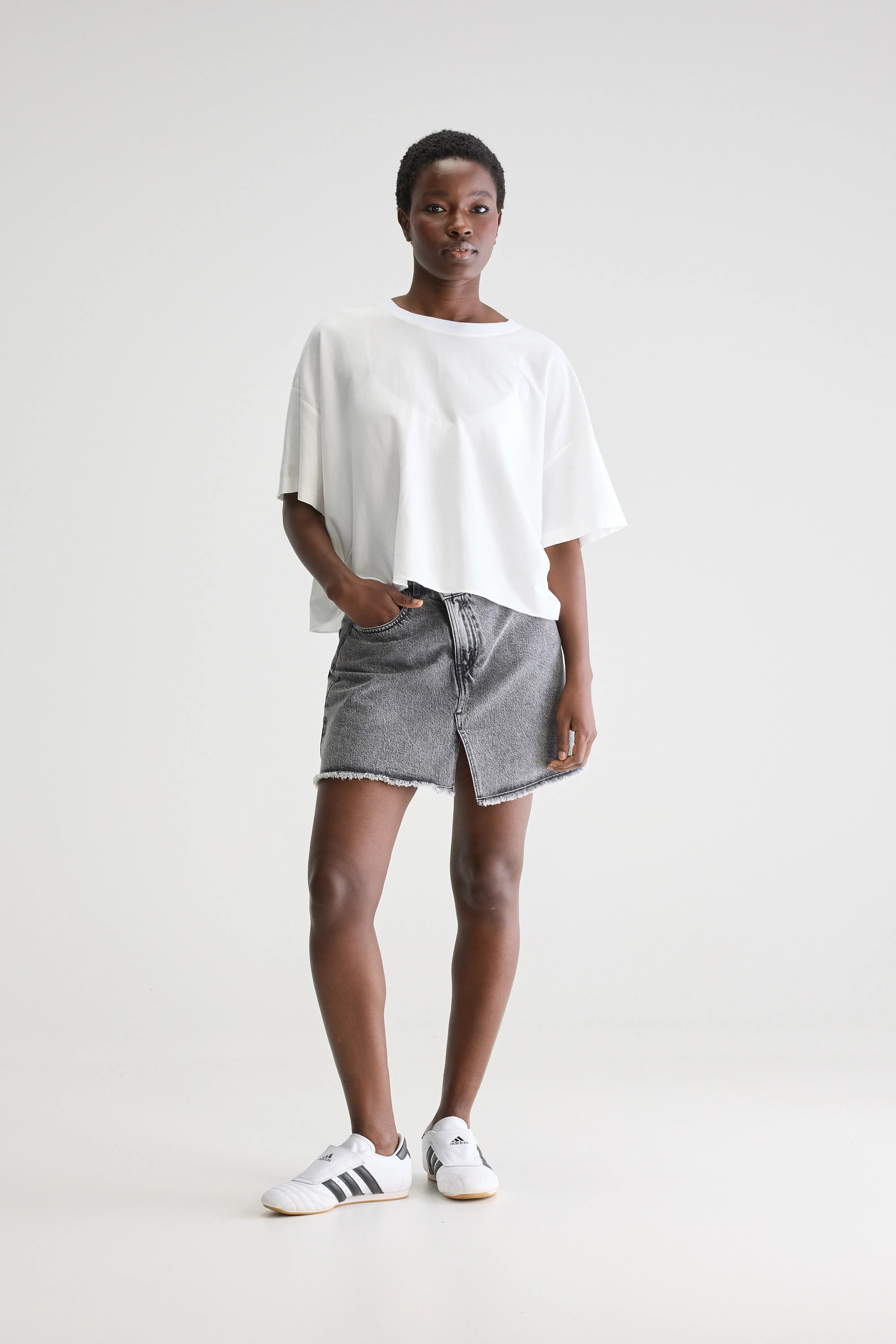 Farpy Cropped T-shirt - White For Women | Bellerose