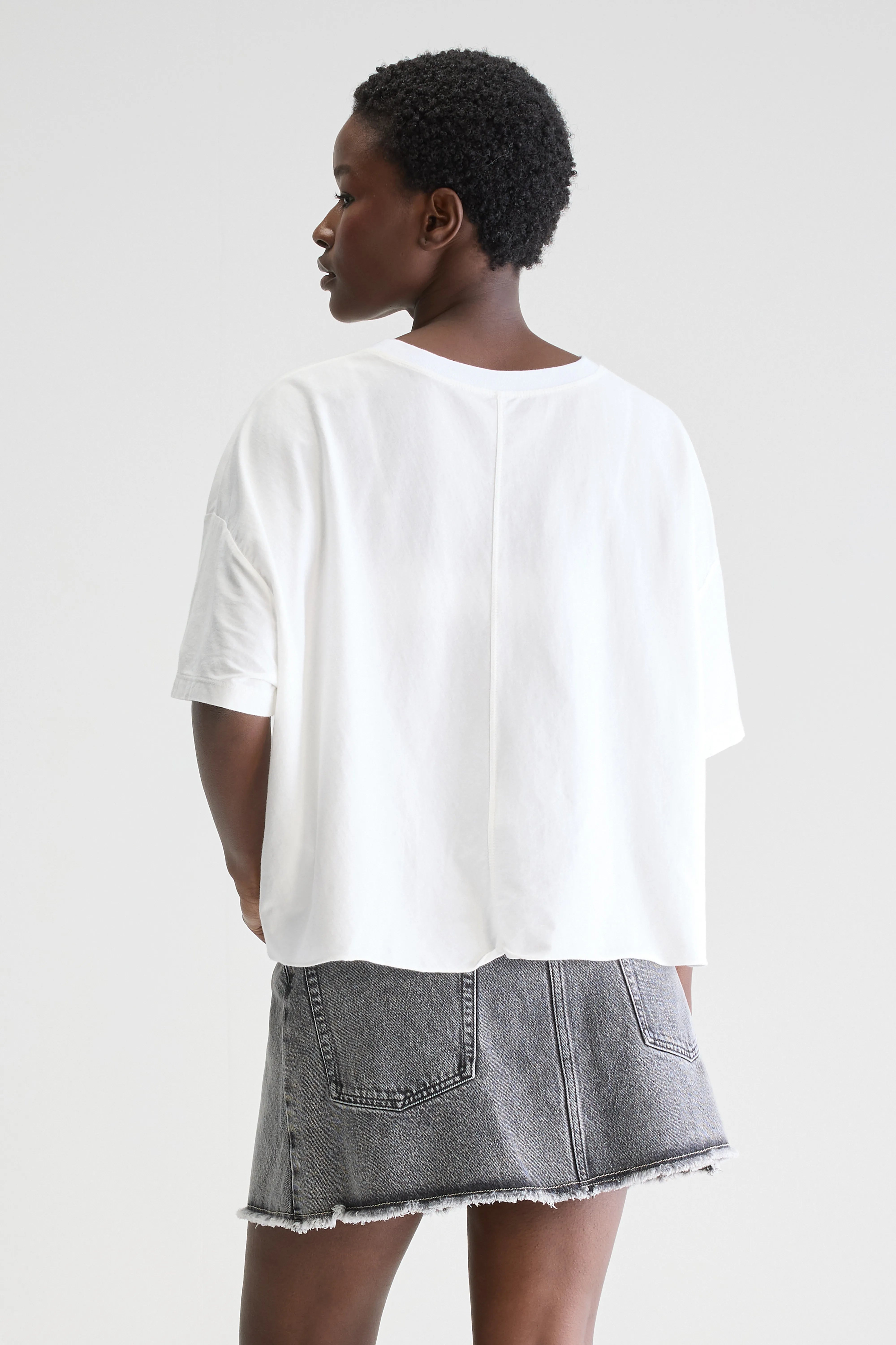 Farpy Cropped T-shirt - White For Women | Bellerose