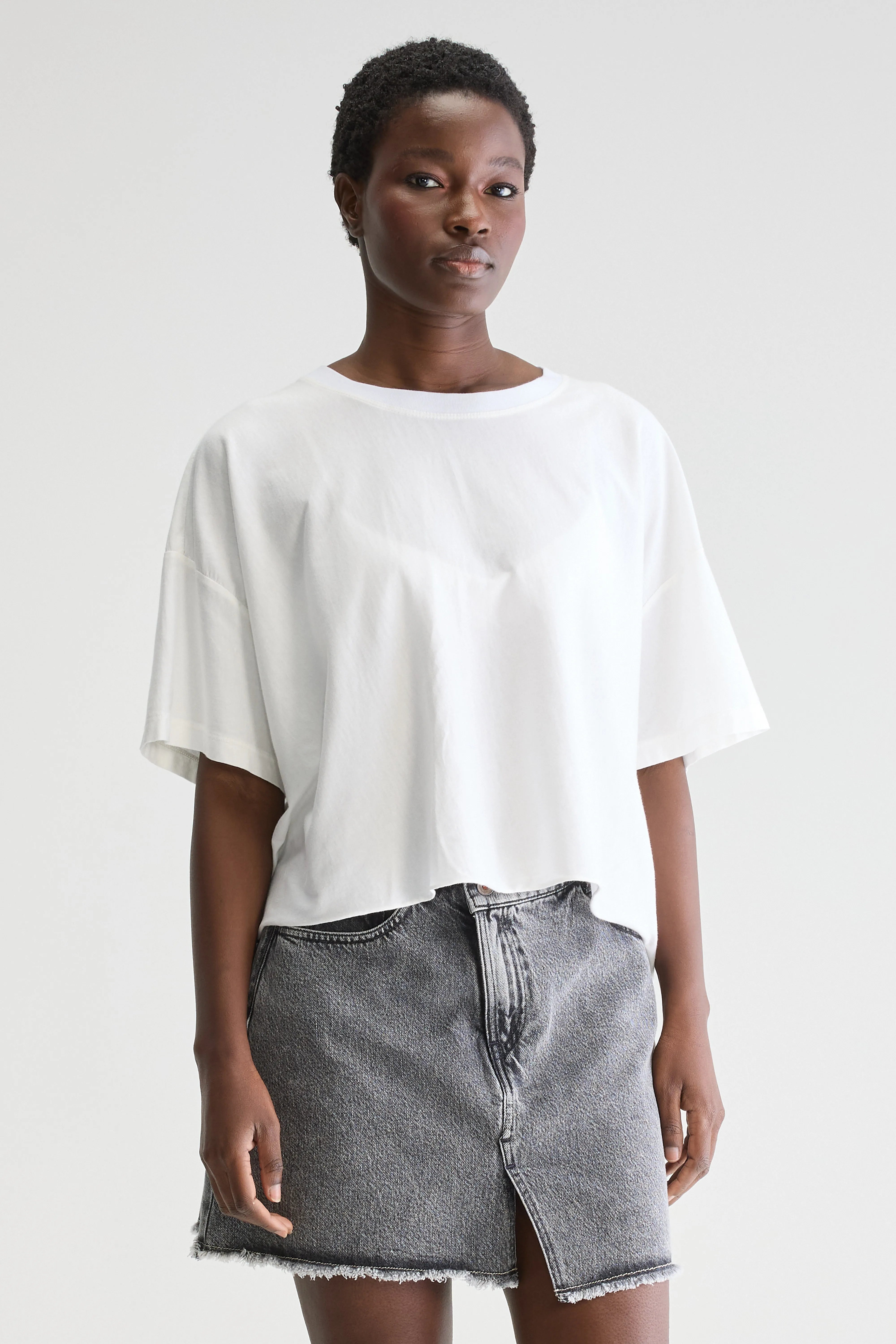 Farpy Cropped T-shirt - White For Women | Bellerose