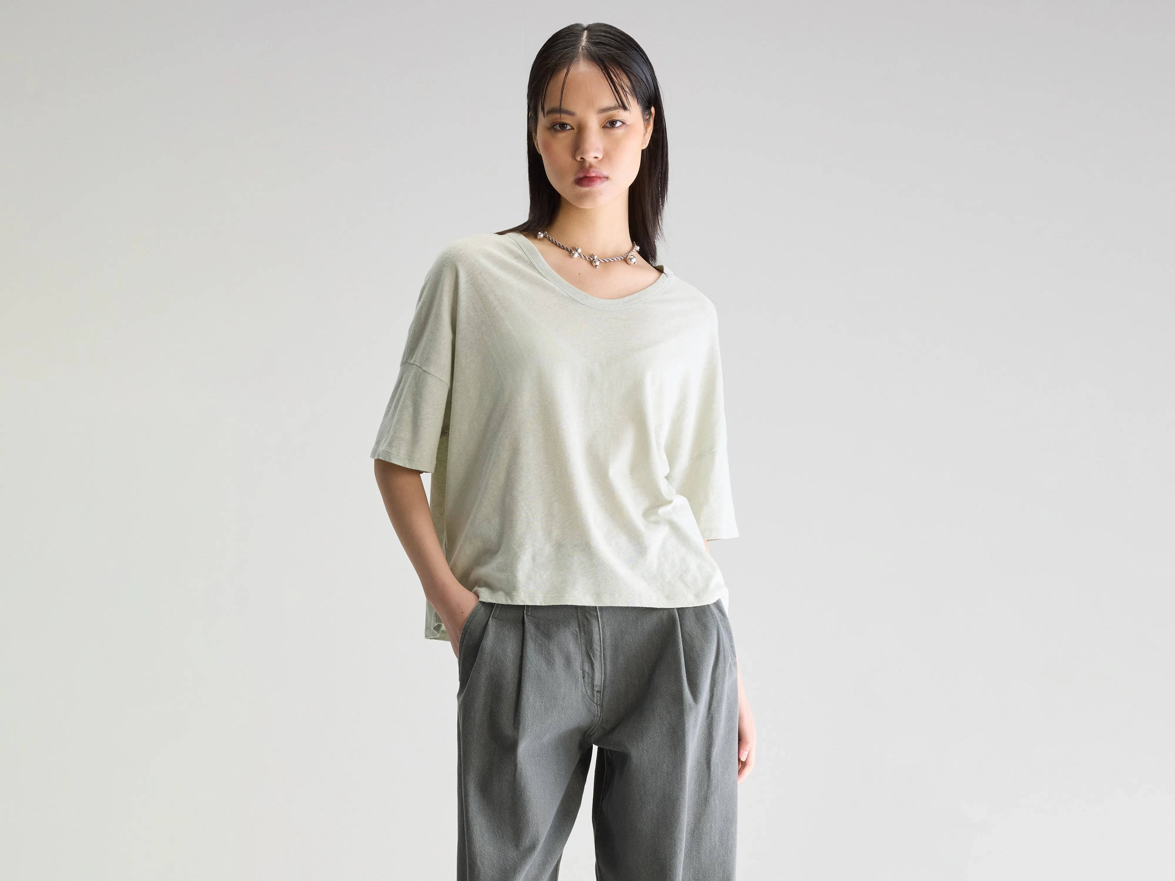 Vurdes short-sleeve t-shirt (251 / W / DESERT SAGE)