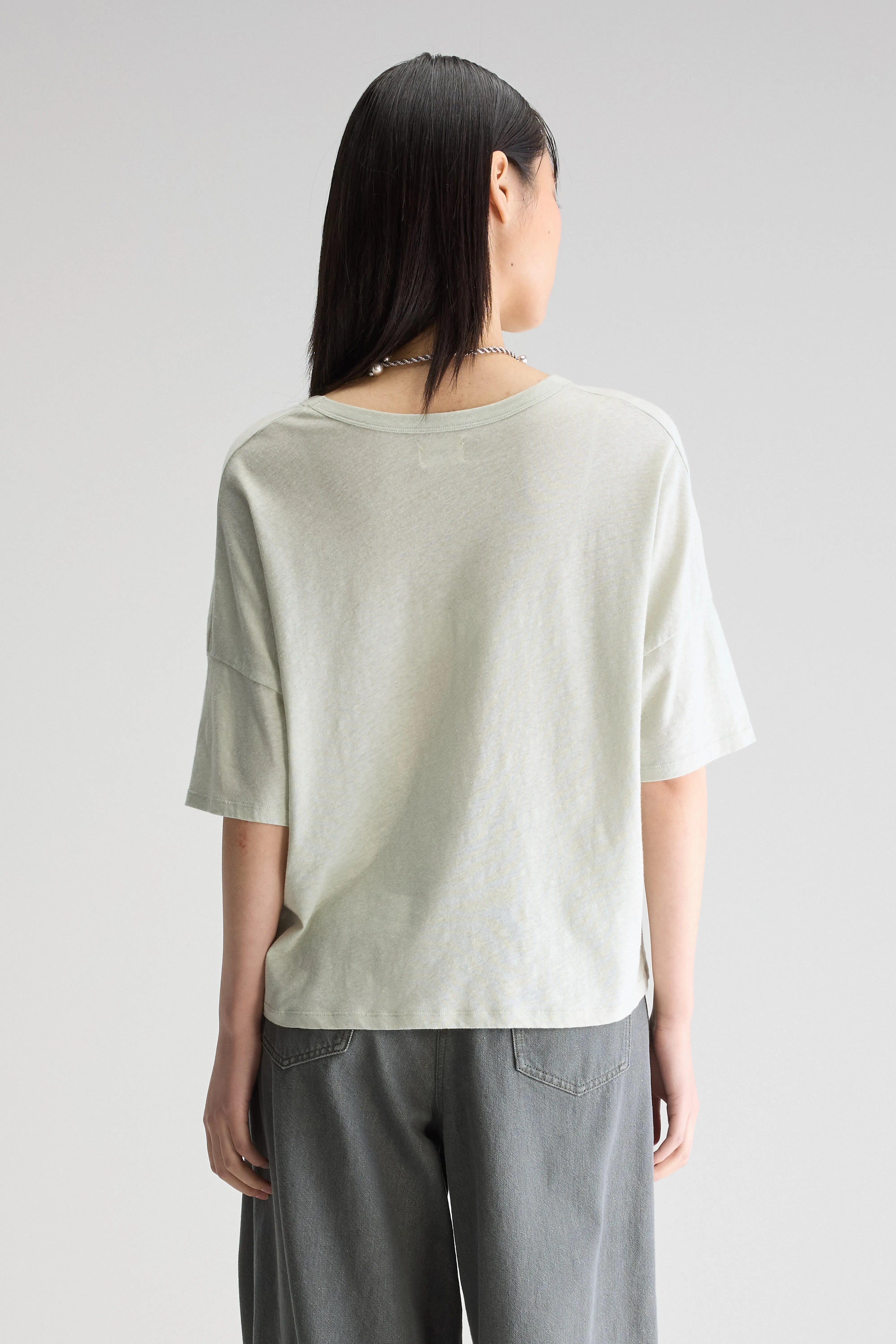 Vurdes T-shirt Met Korte Mouwen - Desert sage Voor Dames | Bellerose