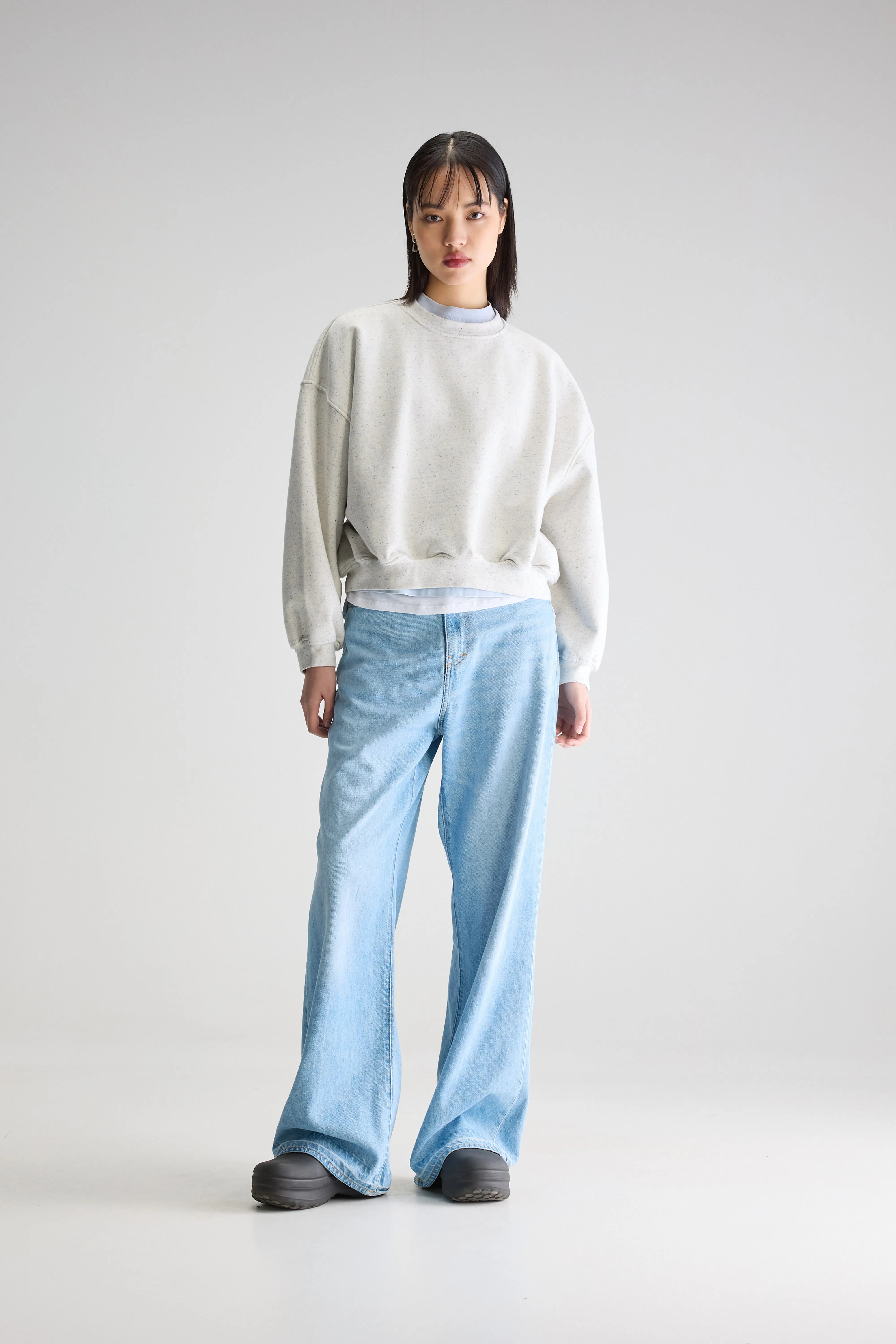 Sweatshirt Col Rond Fancy - Chalk Pour Femme | Bellerose