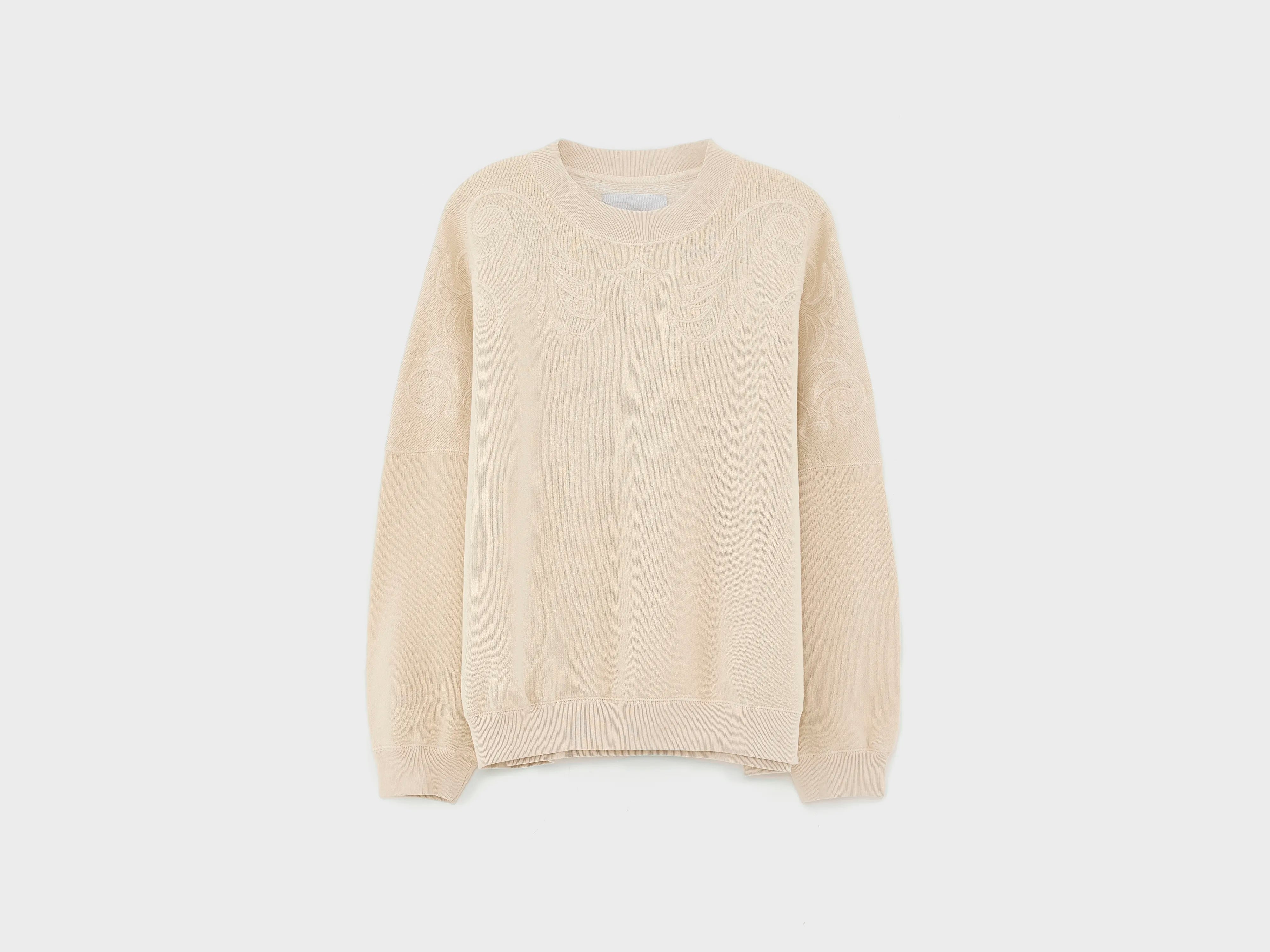 Sweatshirt col rond Flipo (251 / W / CHALK)