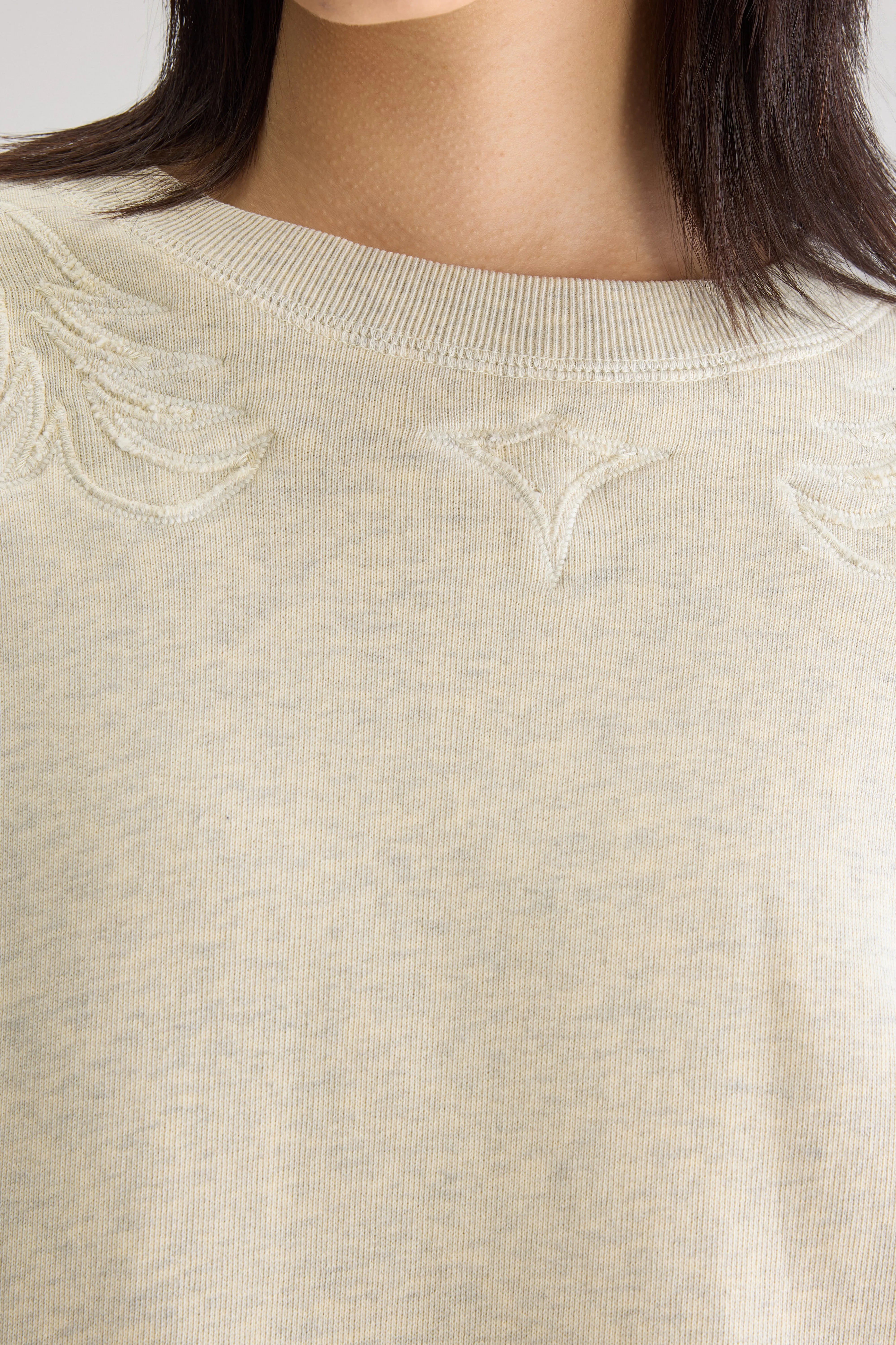 Flipo Crewneck Sweatshirt - Chalk For Women | Bellerose