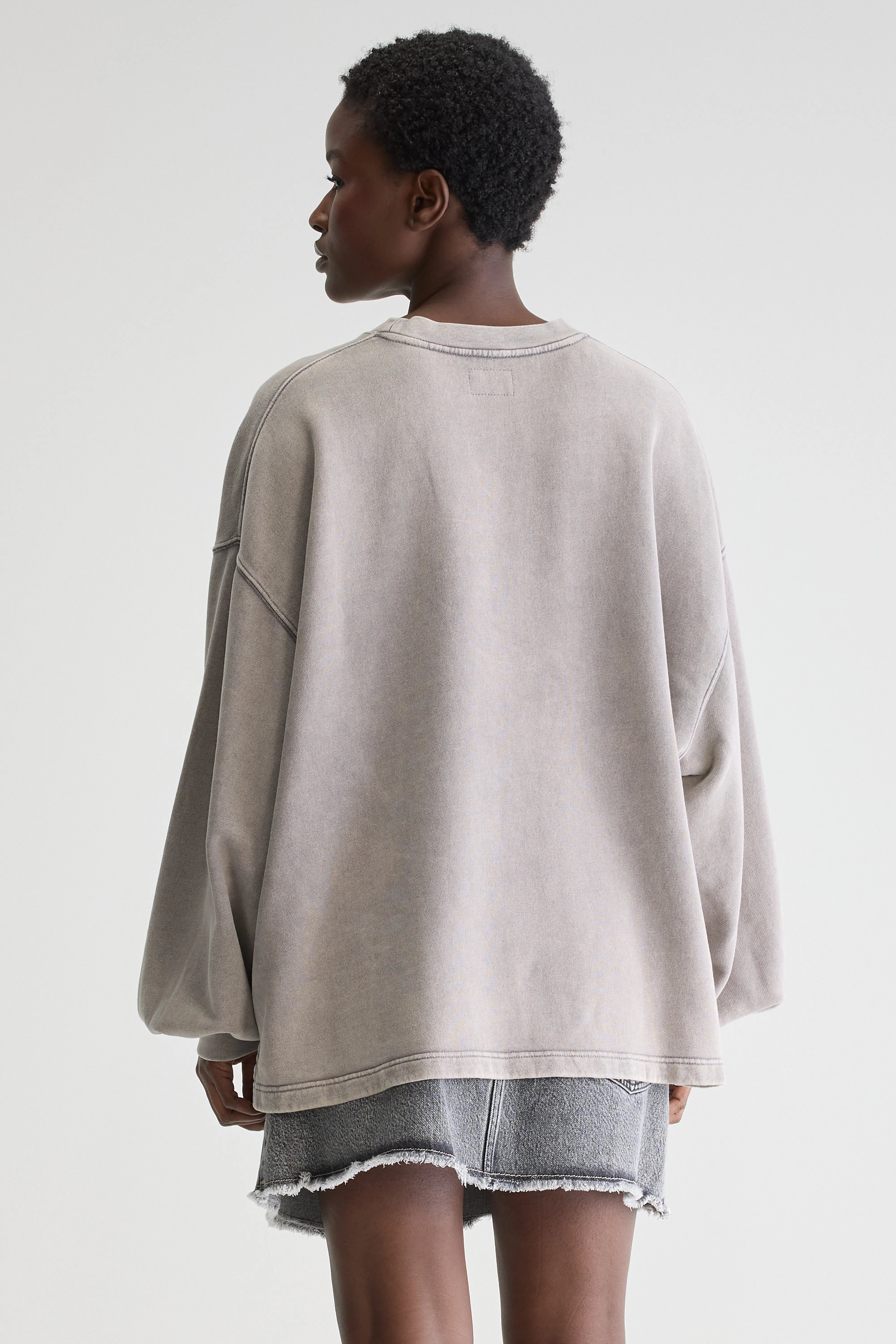 Sweatshirt Col Rond Fave - Deep grey Pour Femme | Bellerose