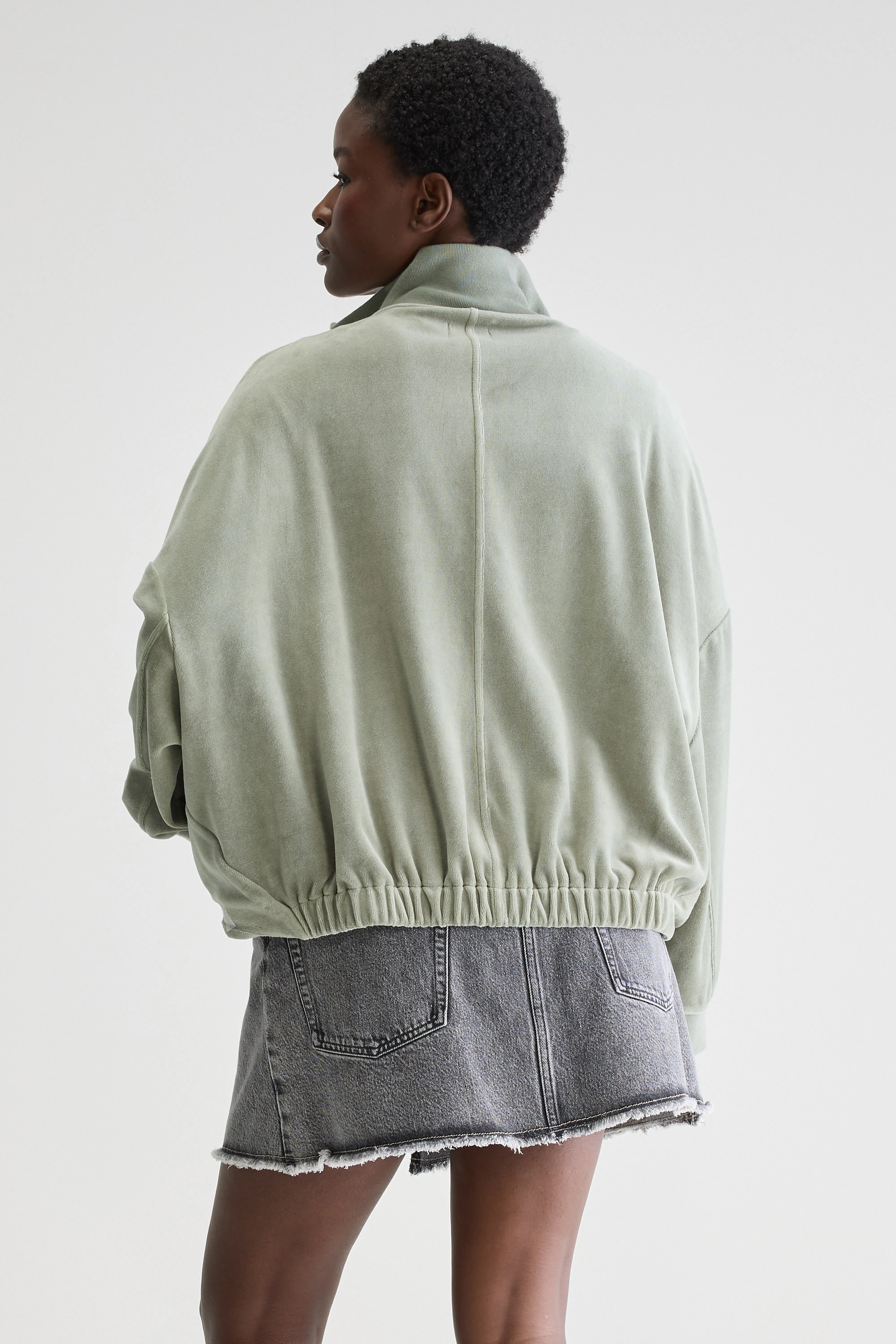 Tallis Zip-up Sweatshirt - Eucalyptus For Women | Bellerose