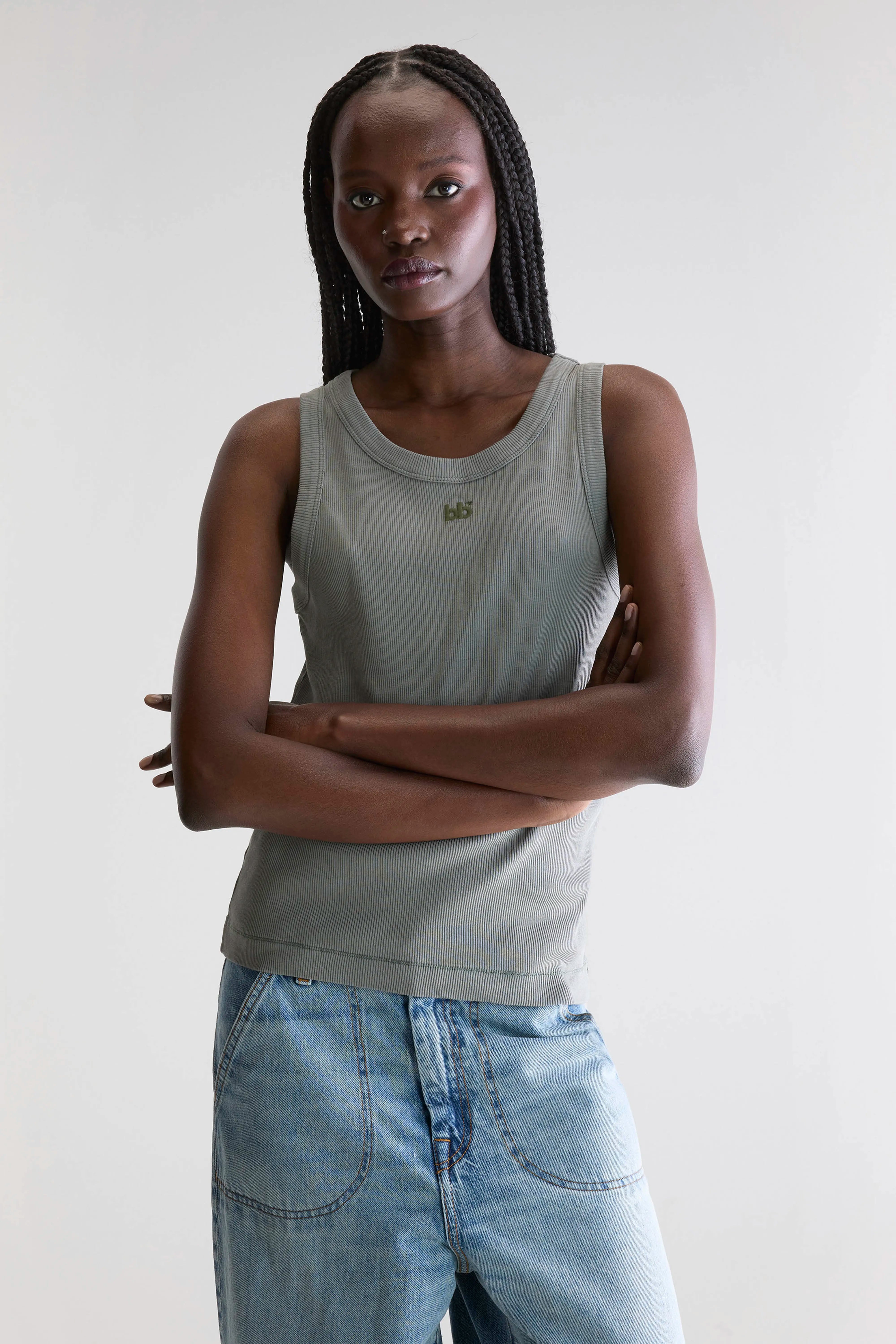 Débardeur slim Valdi (251 / W / DUSTY OLIVE)
