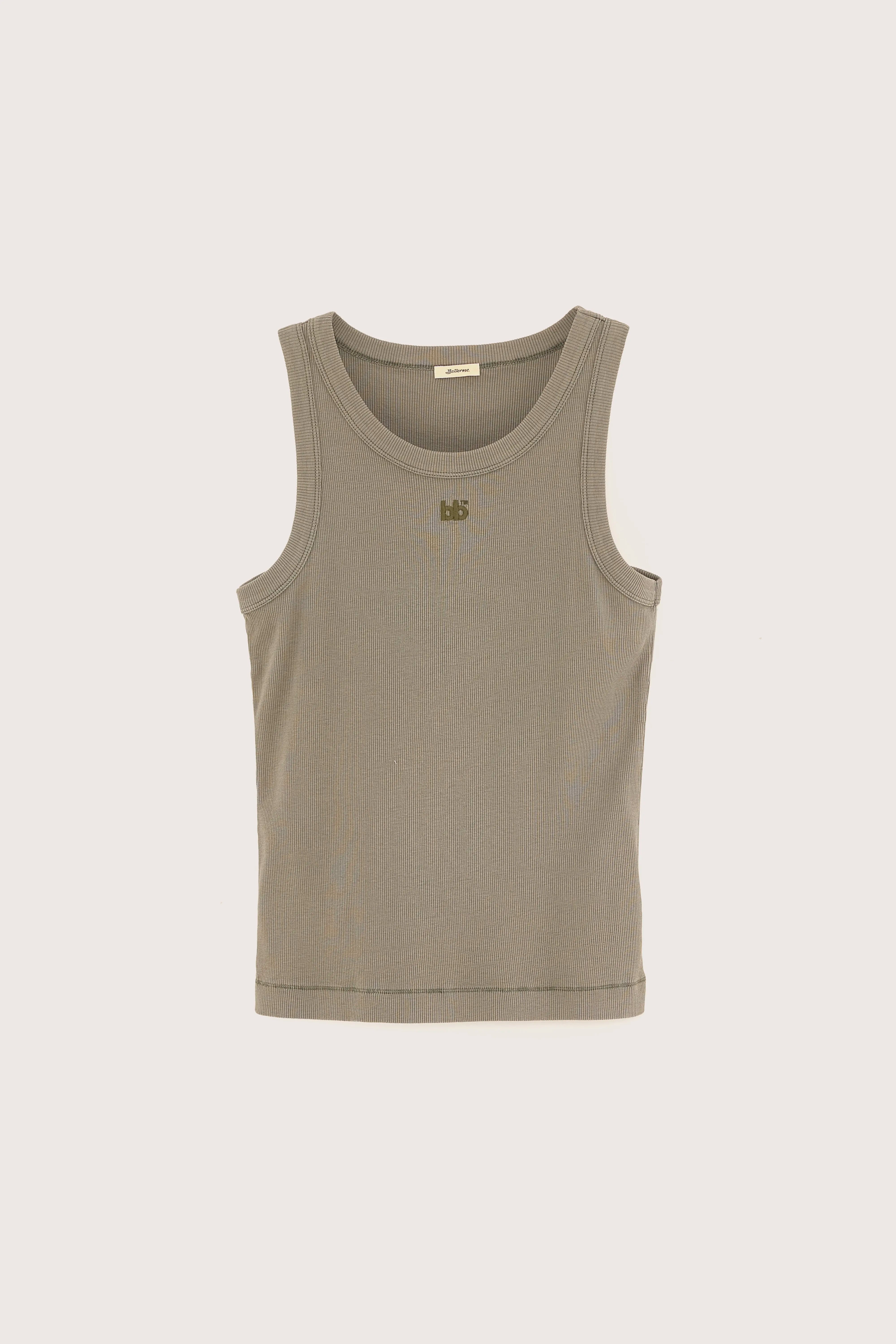 Valdi slim tank top (251 / W / DUSTY OLIVE)