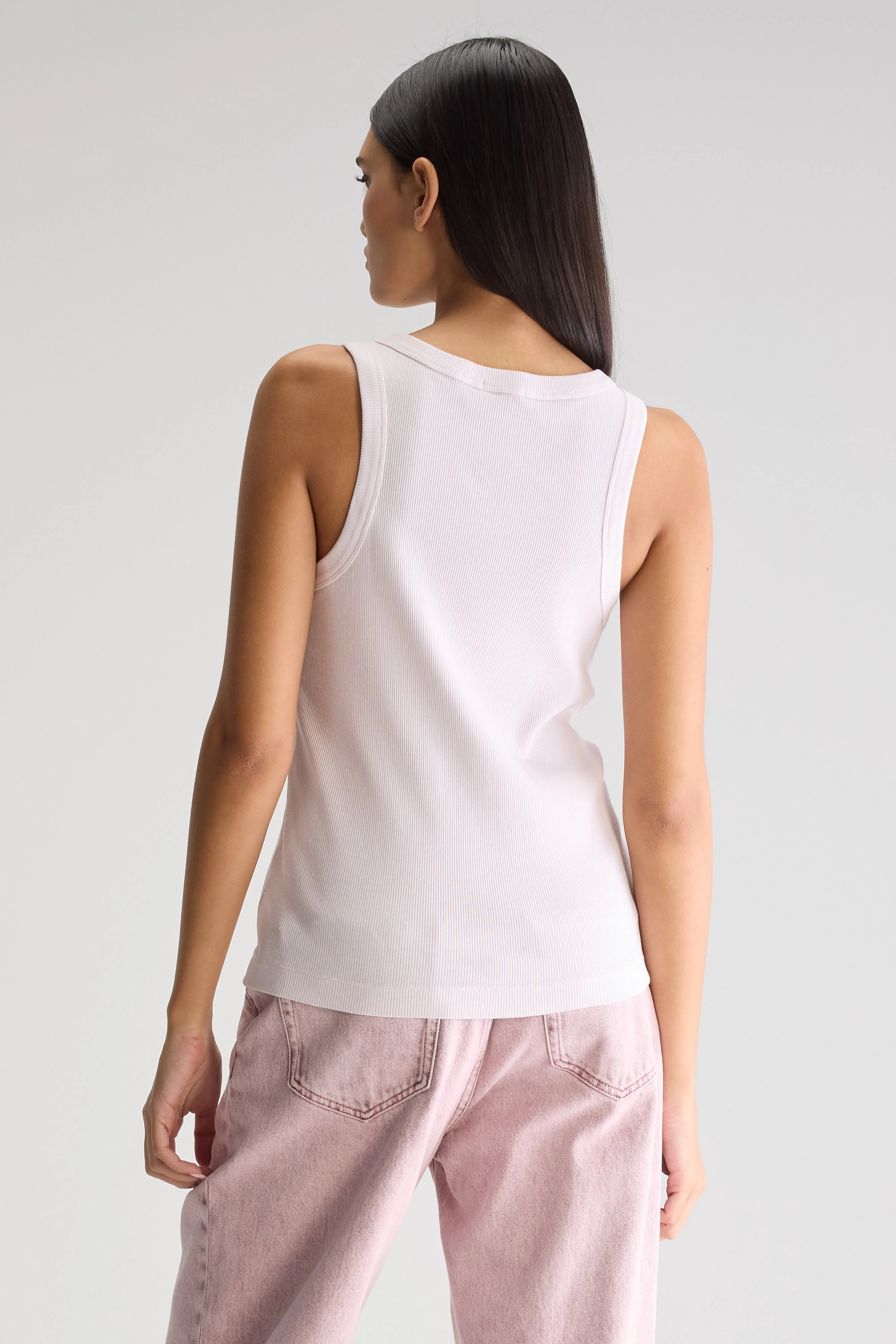 Valdi Slim Tanktop - Gray lilac Voor Dames | Bellerose