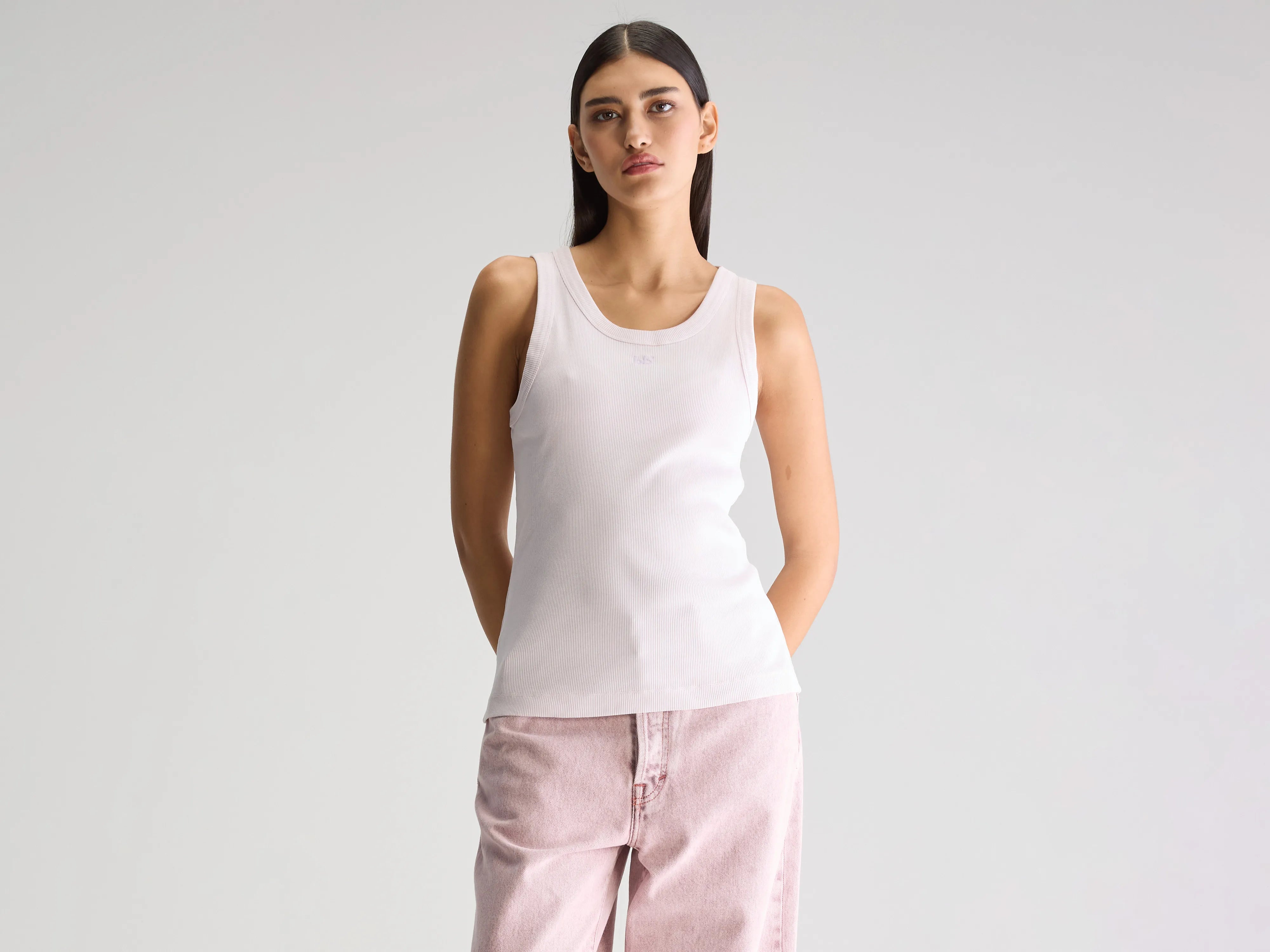 Valdi Slim Tank Top - Gray lilac For Women | Bellerose