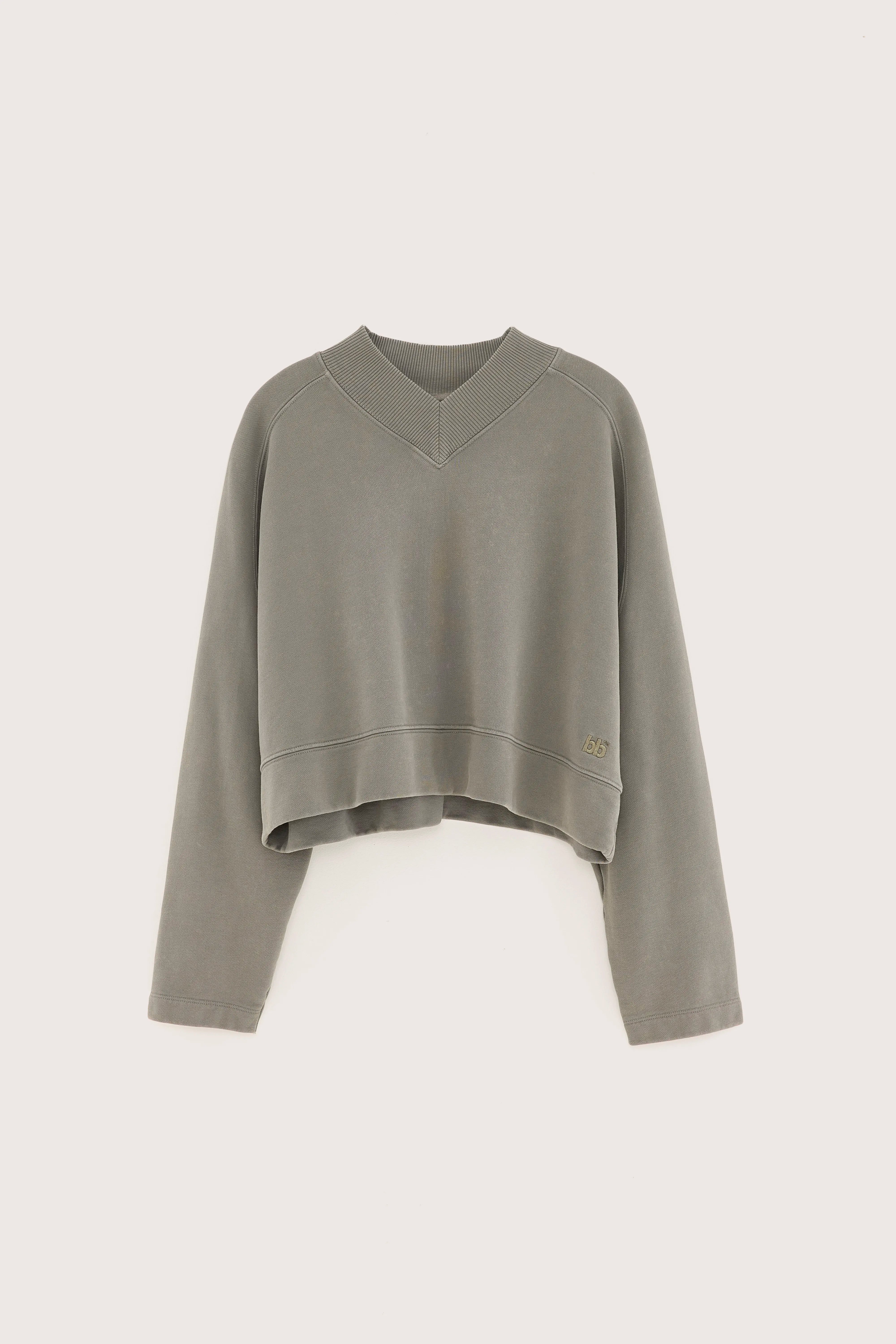 Sikiu cropped sweatshirt (251 / W / DUSTY OLIVE)