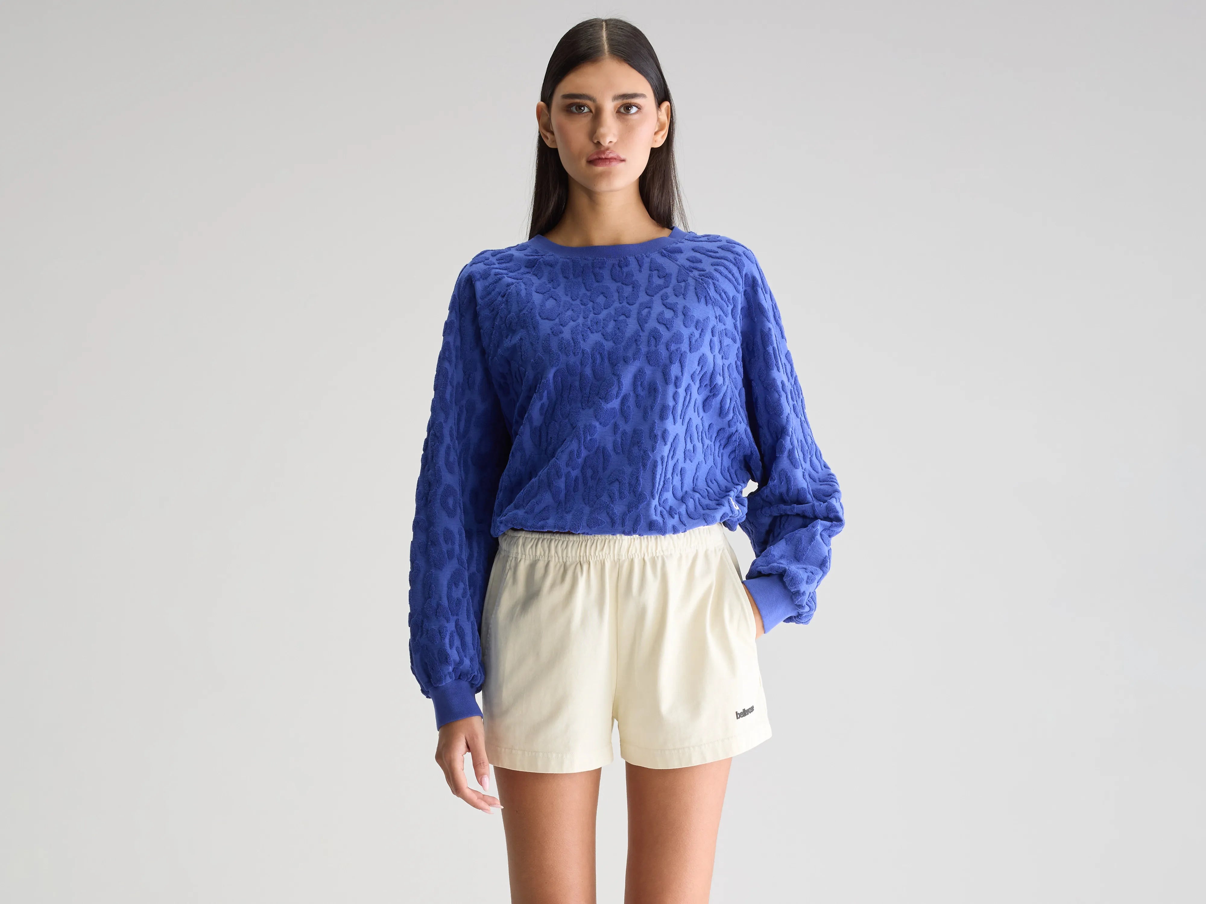 Sweatshirt cropped Vatti (251 / W / BLUEWORKER)