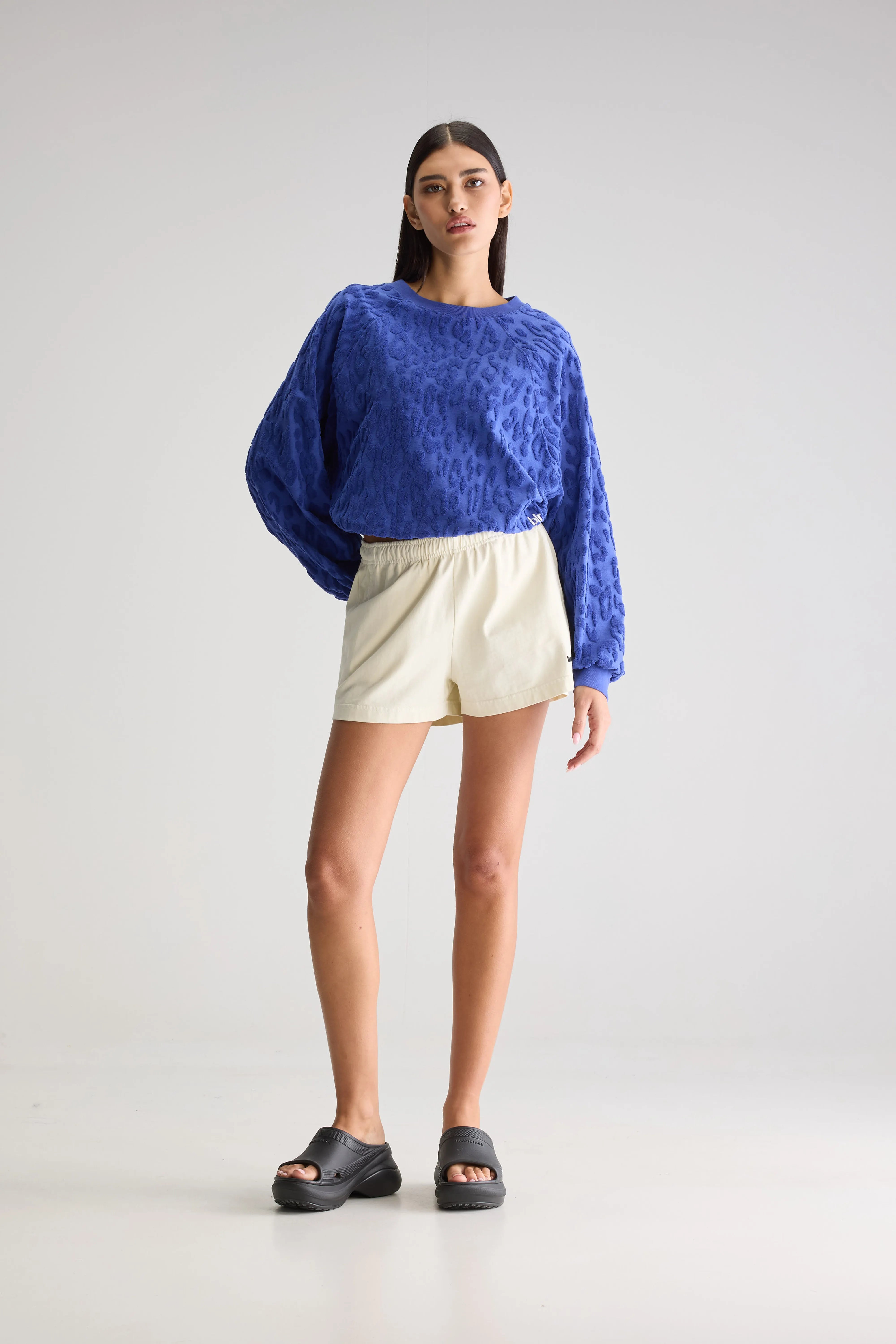 Vatti Cropped Sweatshirt - Blueworker Voor Dames | Bellerose