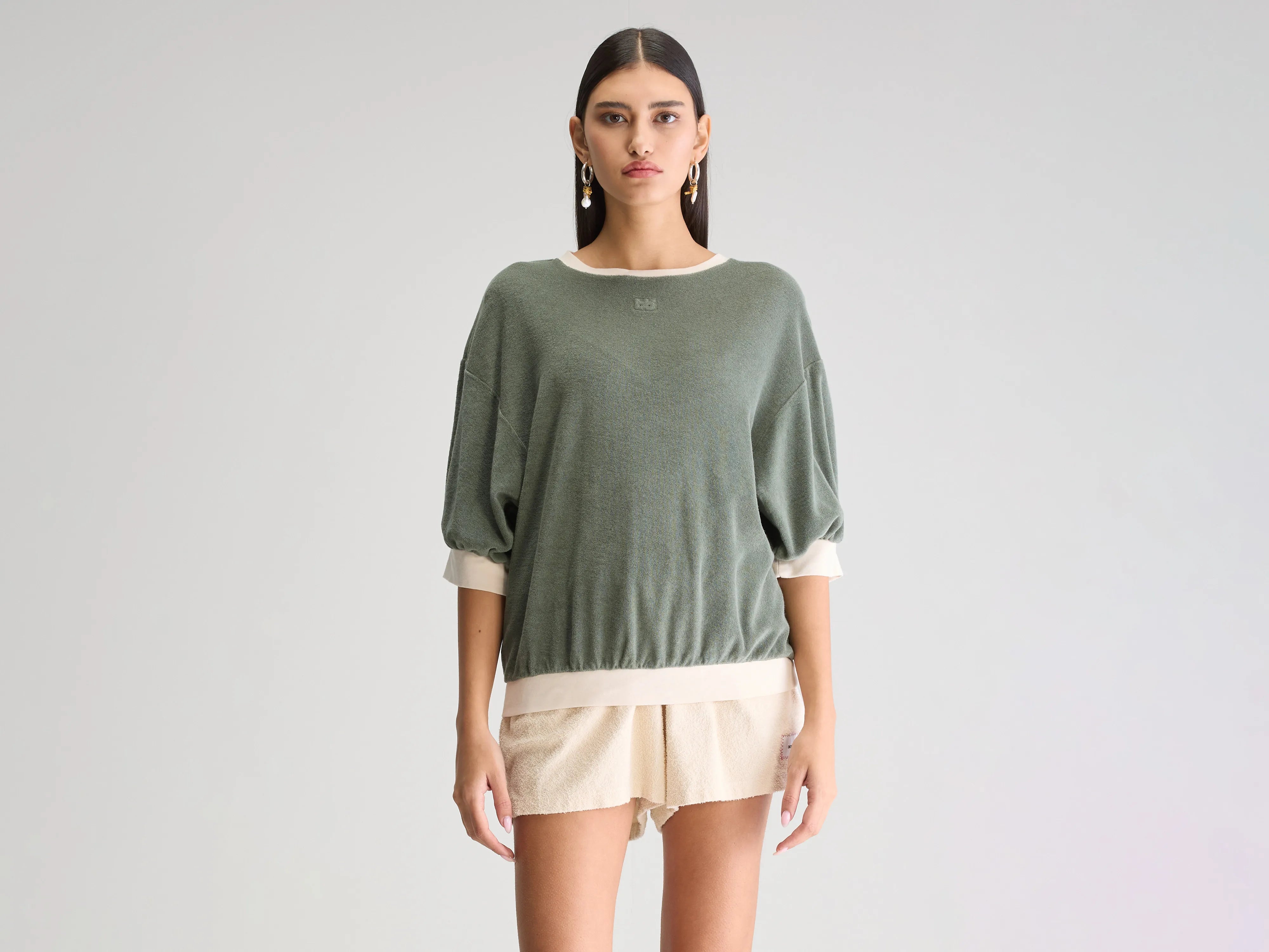 Sweatshirt décontracté Frisby (251 / W / DUSTY OLIVE)