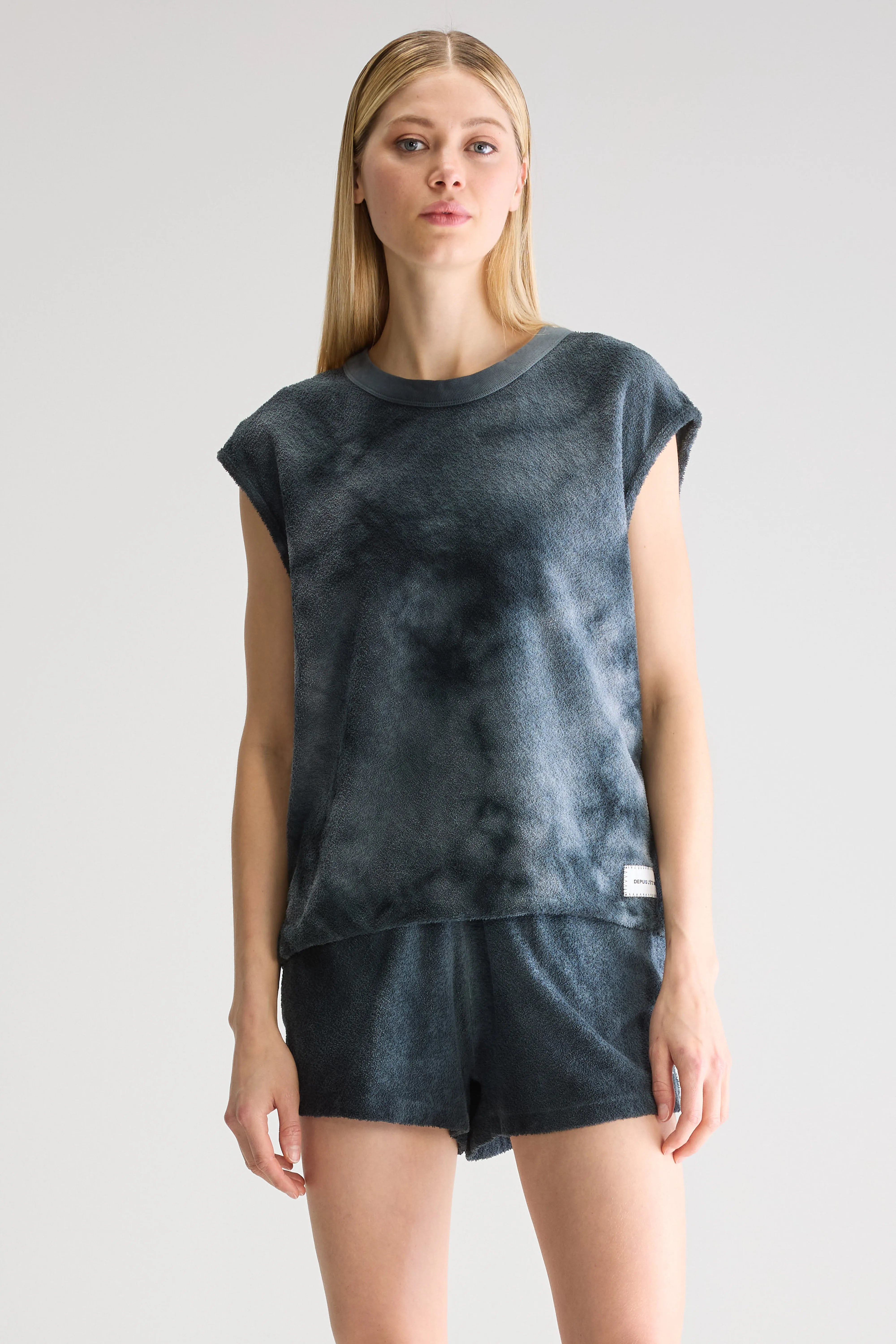 Mattias Crewneck T-shirt - Black beauty / Gray lilac For Women | Bellerose