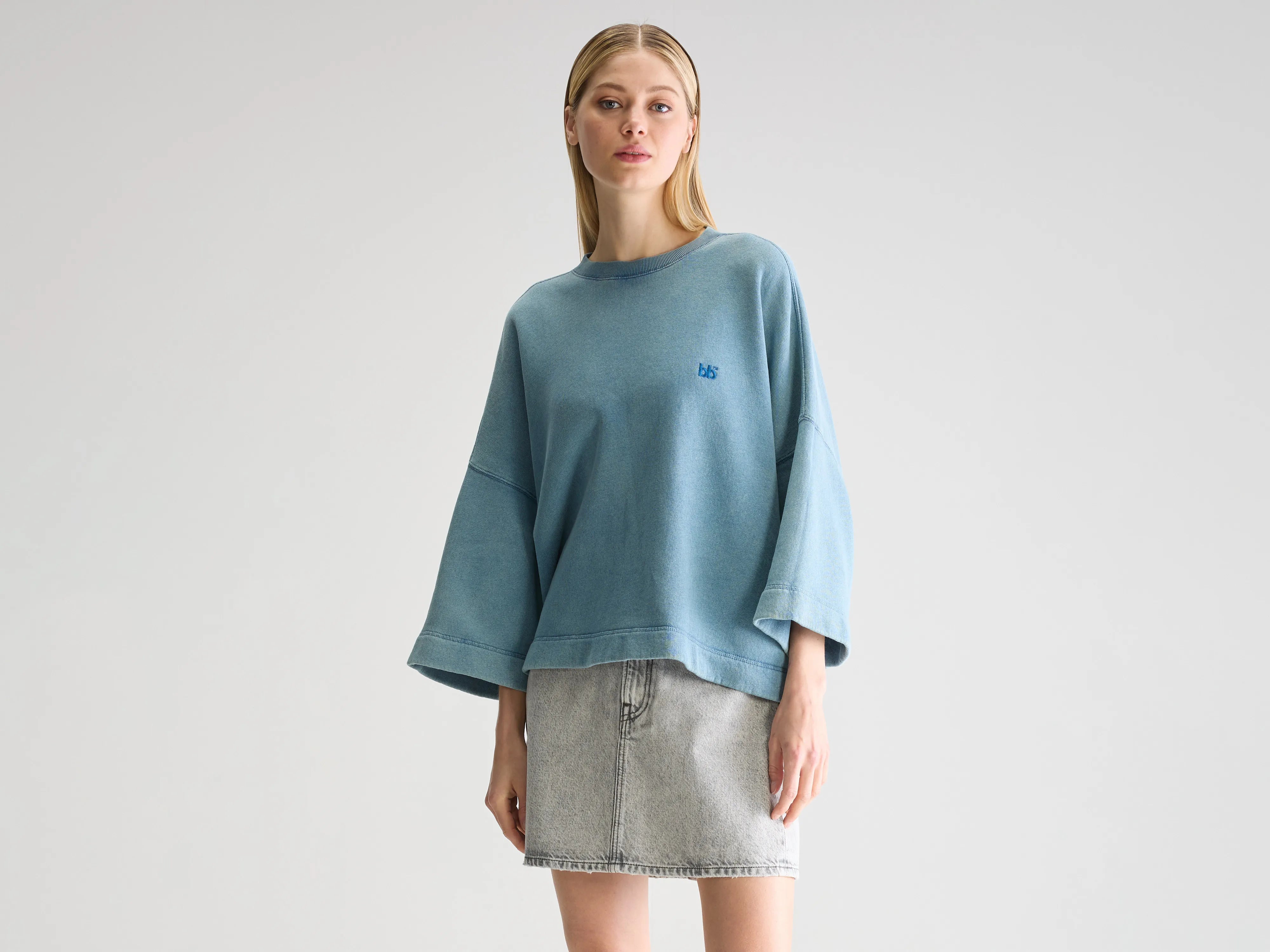 Farlol short-sleeve sweatshirt (251 / W / BLUE EYES)