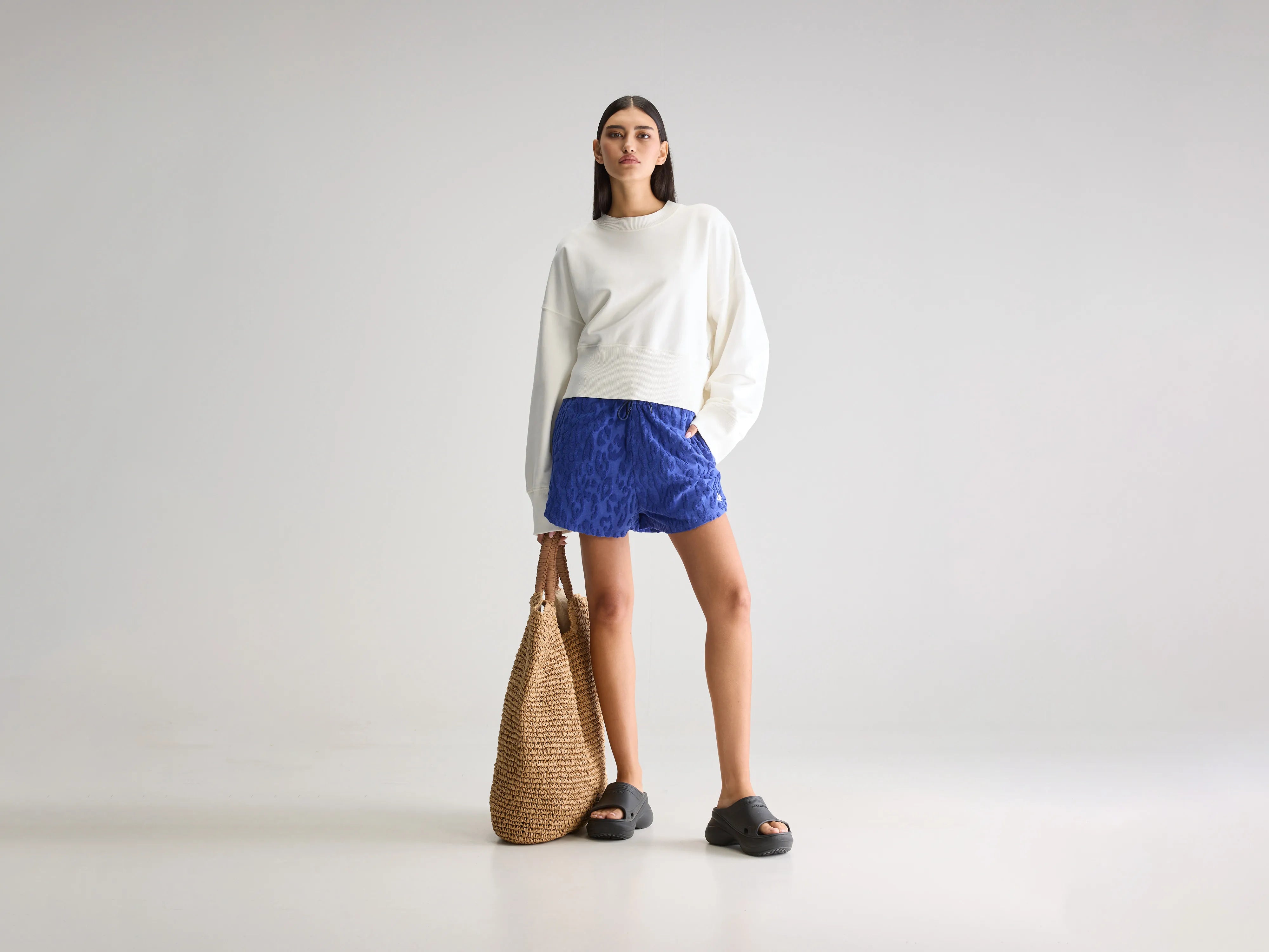 Val relaxed sweat shorts (251 / W / BLUEWORKER)