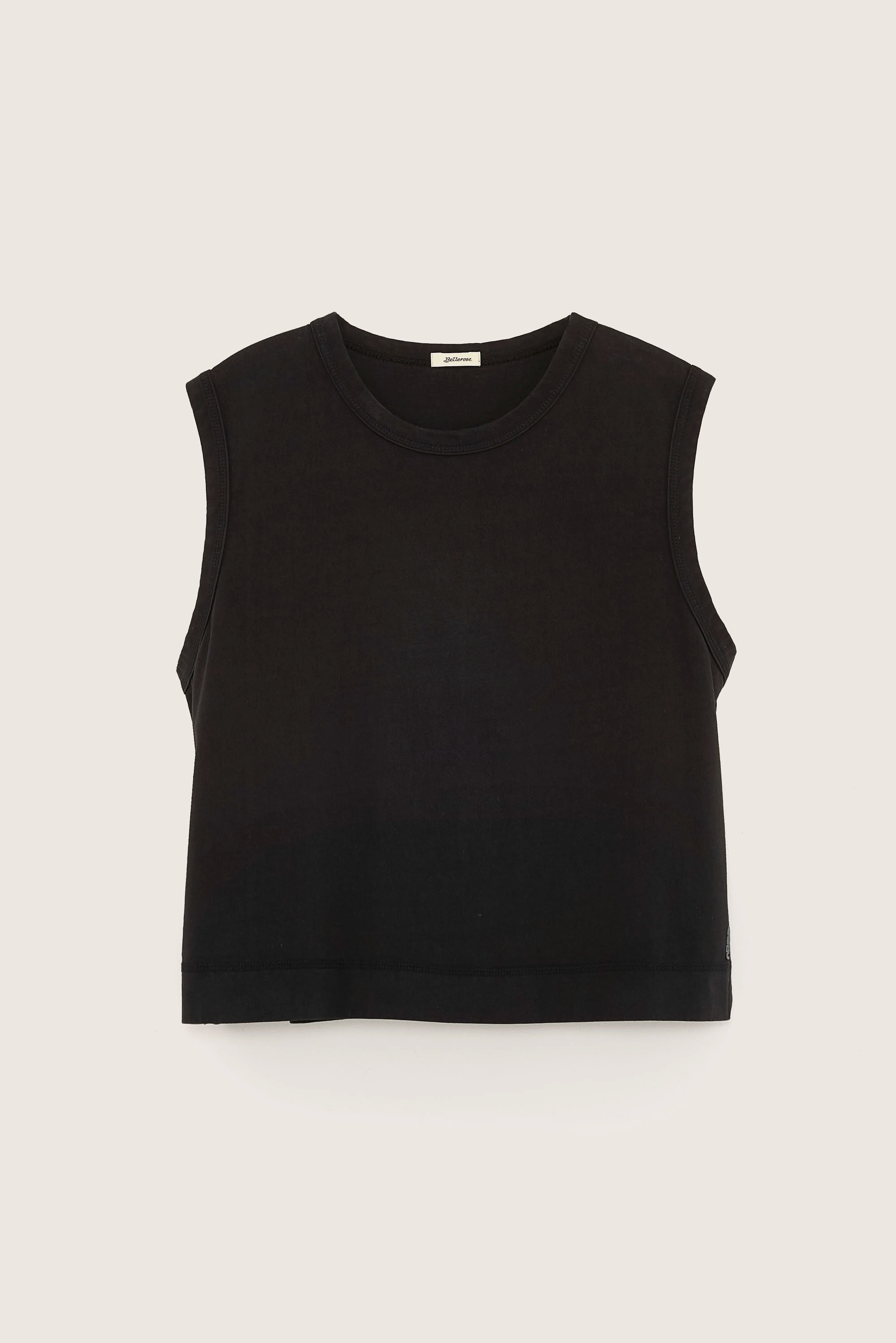 Cuare regular tank top (251 / W / BLACK BEAUTY)