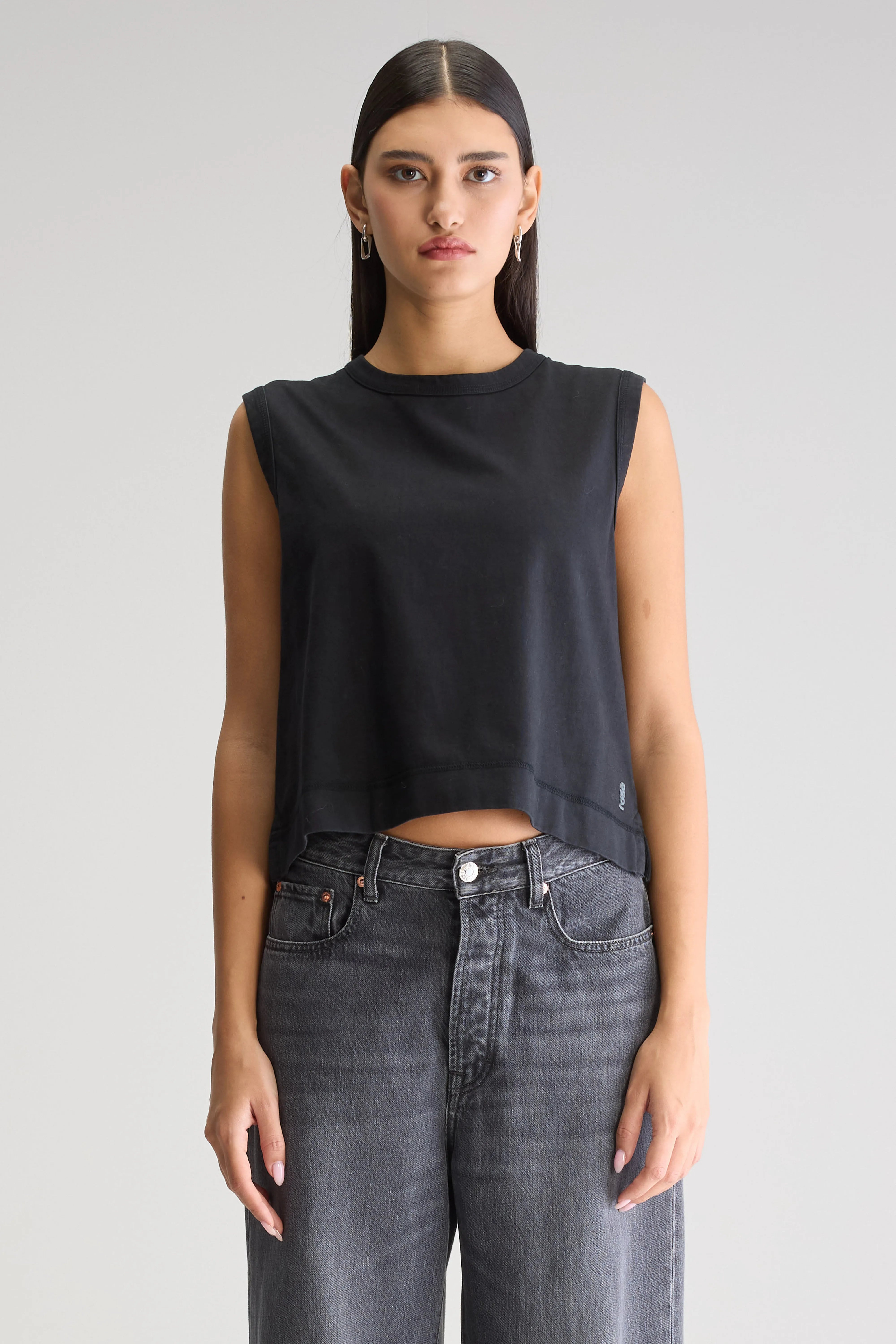 Cuare Regular Tank Top - Black beauty For Women | Bellerose