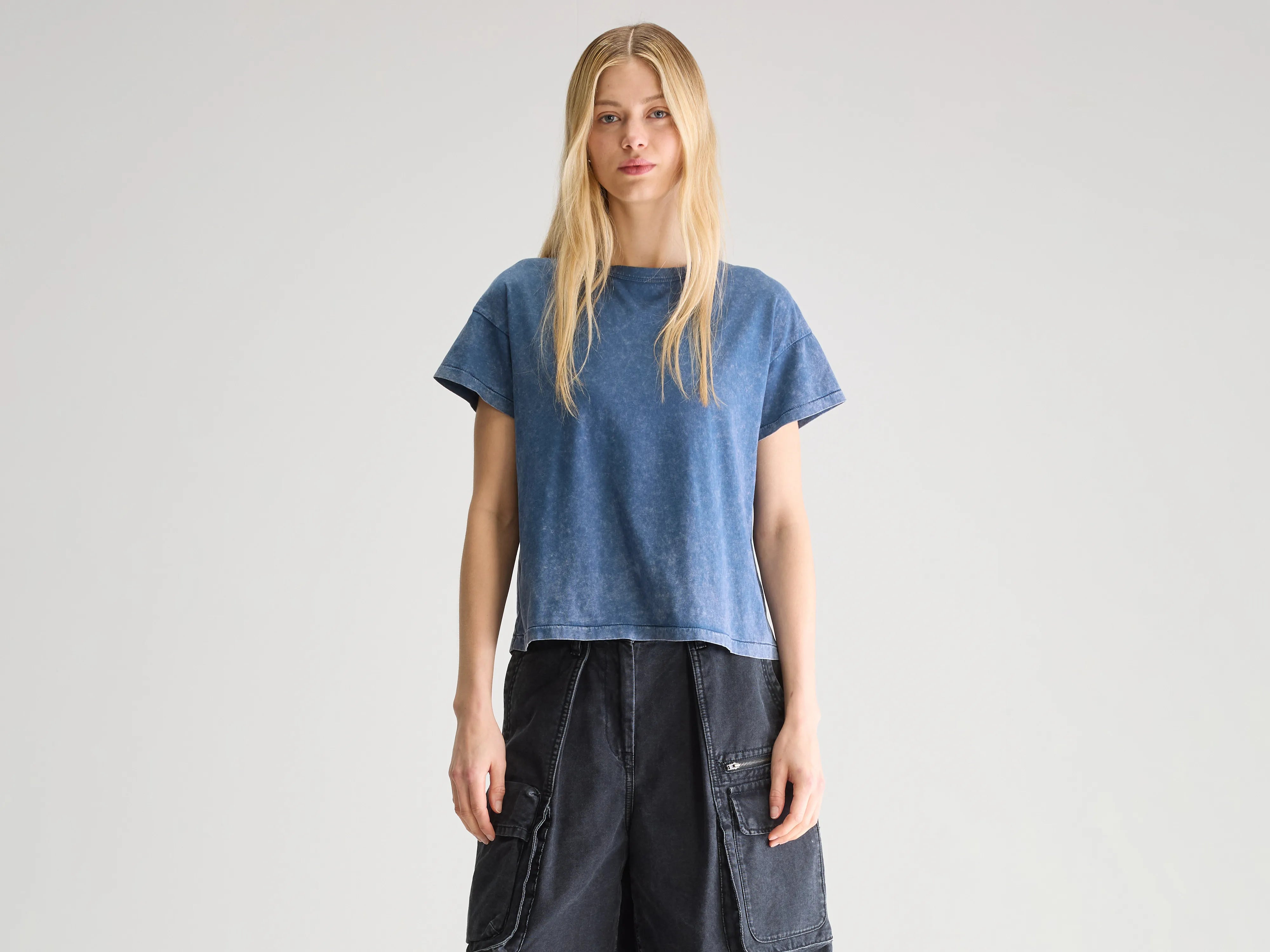 Foqui short-sleeve t-shirt (251 / W / BLUE JEANS)