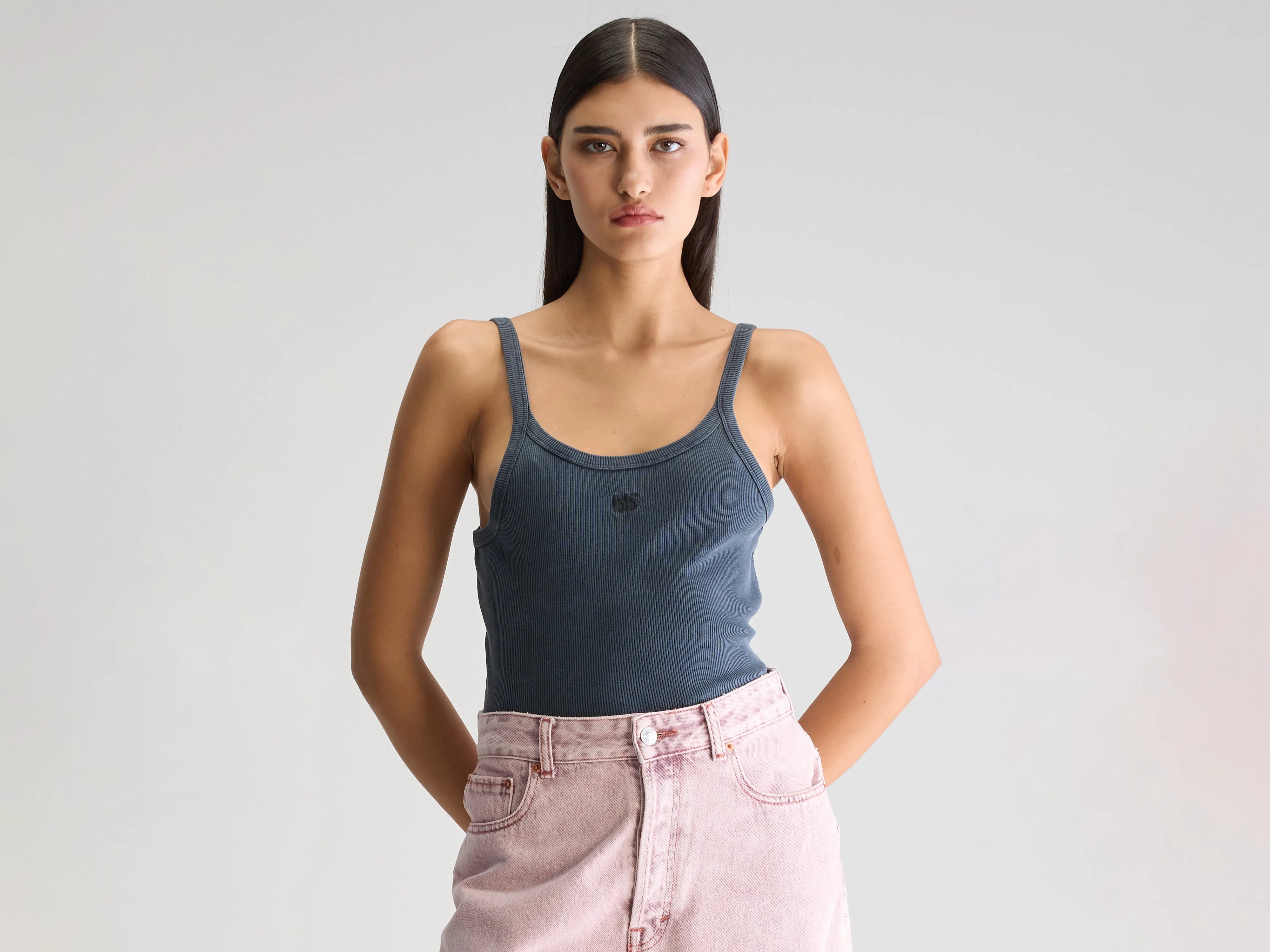 Débardeur slim Celey (251 / W / NAVY)