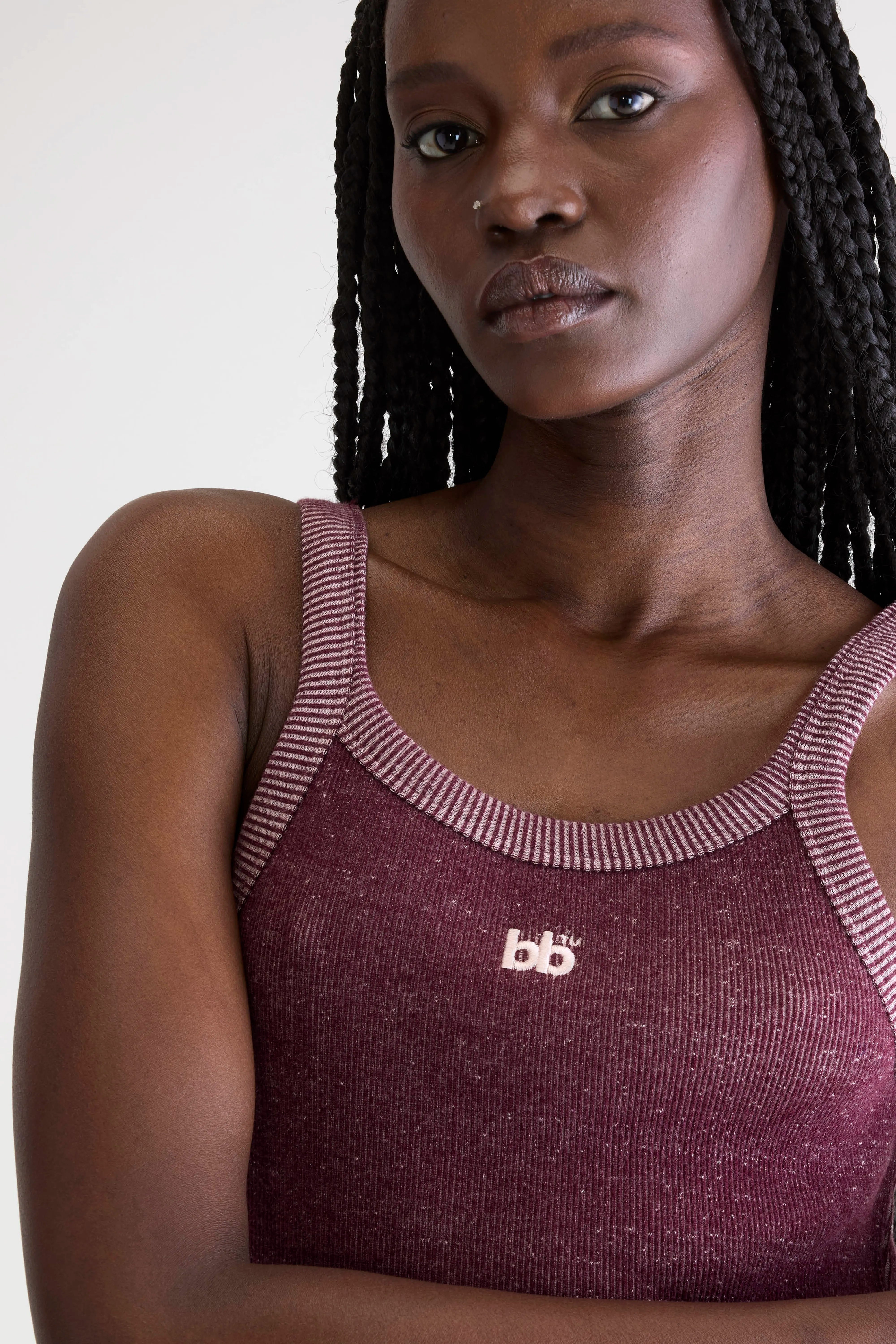 Celey Slim Tank Top - Cotton candy / Windsor wine For Women | Bellerose