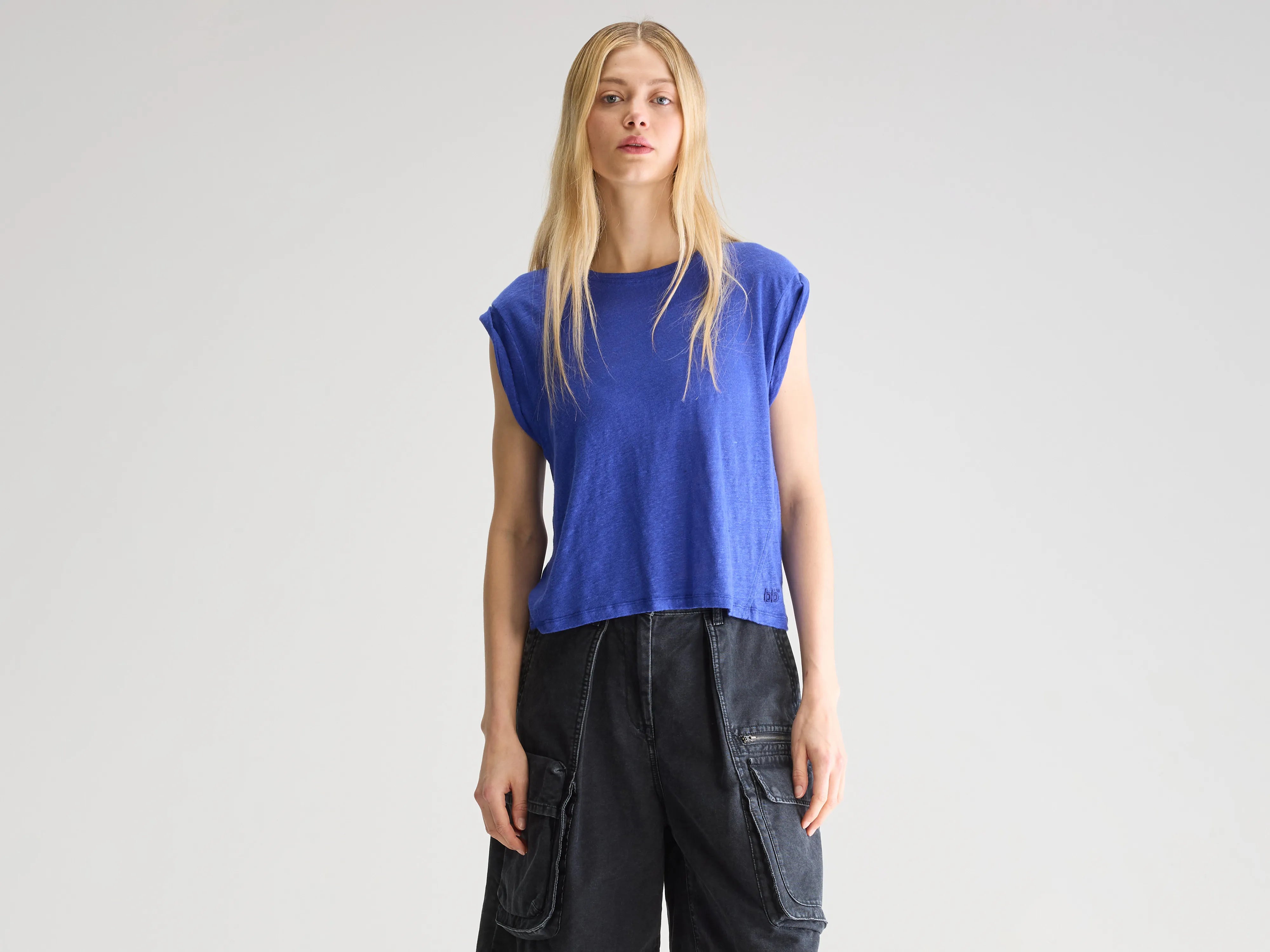 T-shirt col rond Vlyn (251 / W / BLUEWORKER)