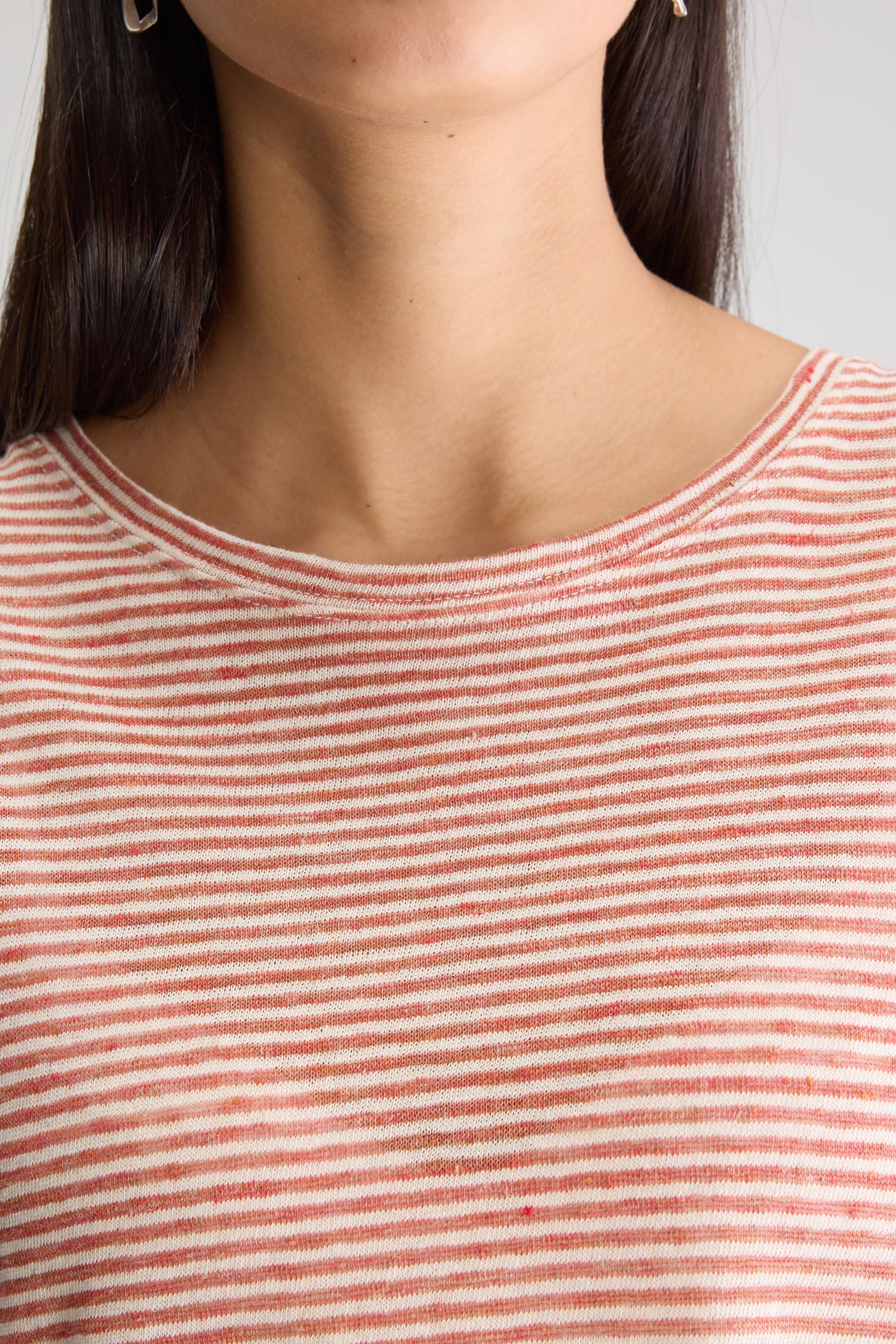 T-shirt Col Rond Vlyn - Piment / Shell Pour Femme | Bellerose