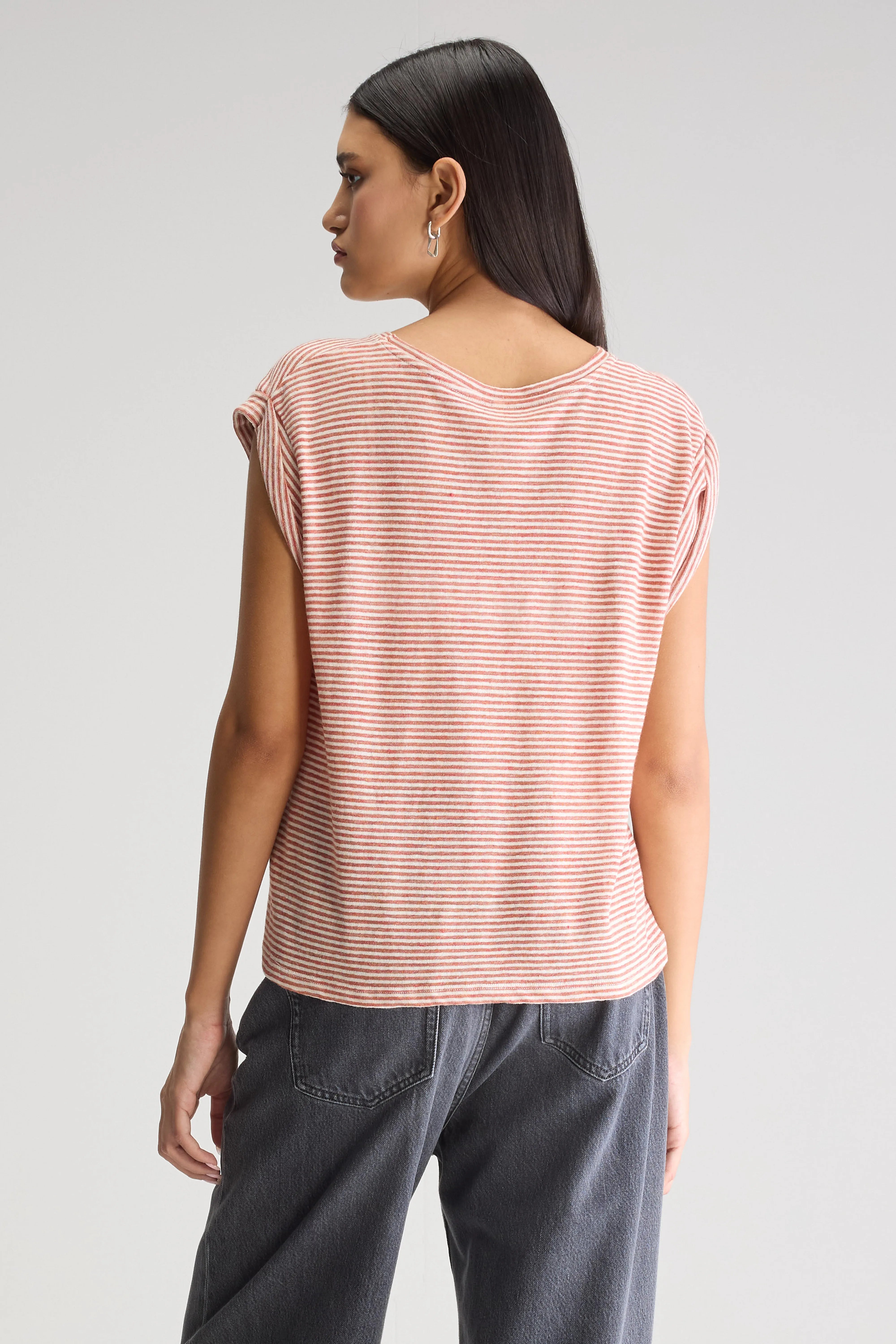 T-shirt Col Rond Vlyn - Piment / Shell Pour Femme | Bellerose