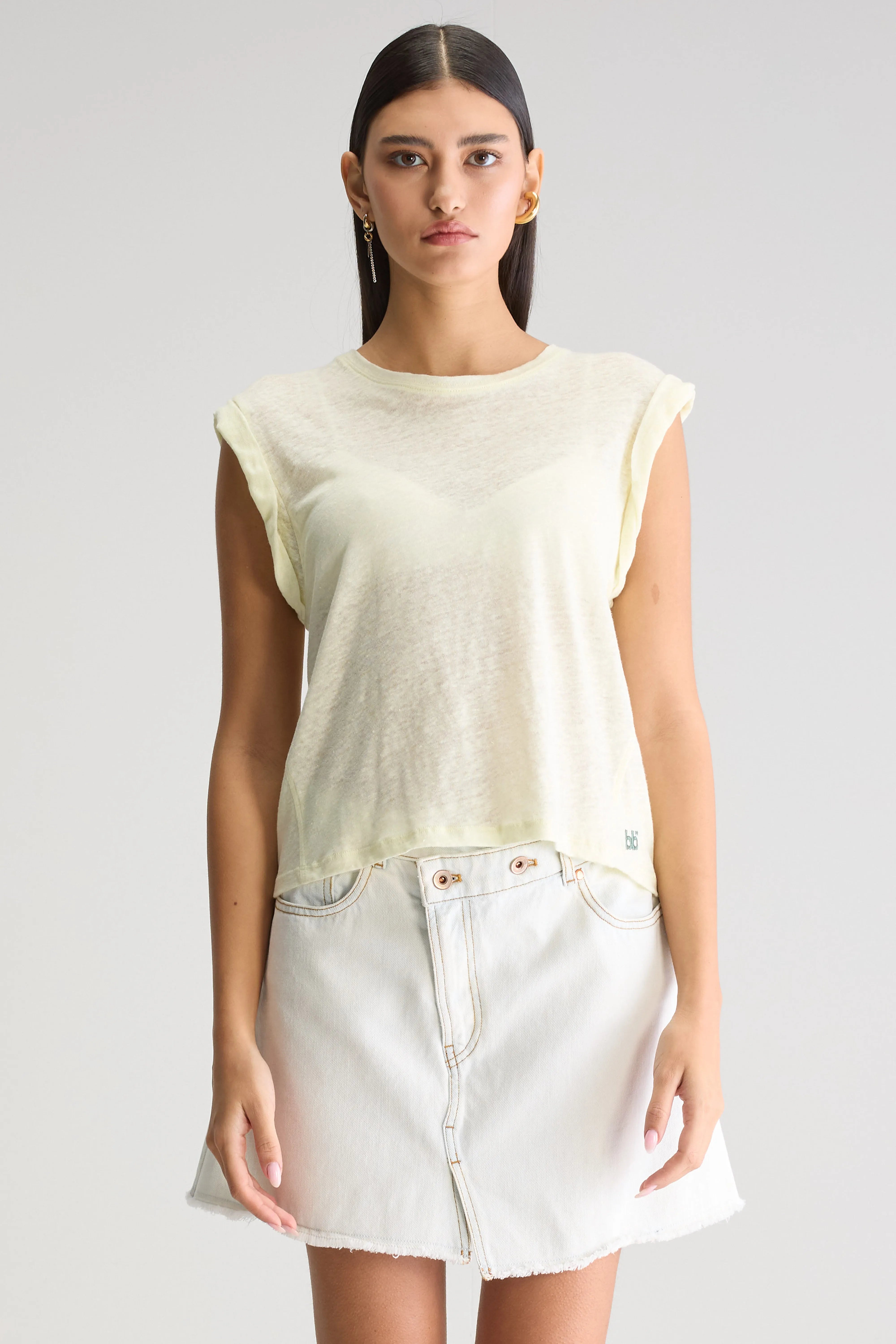 Vlyn Crewneck T-shirt - Citrine For Women | Bellerose