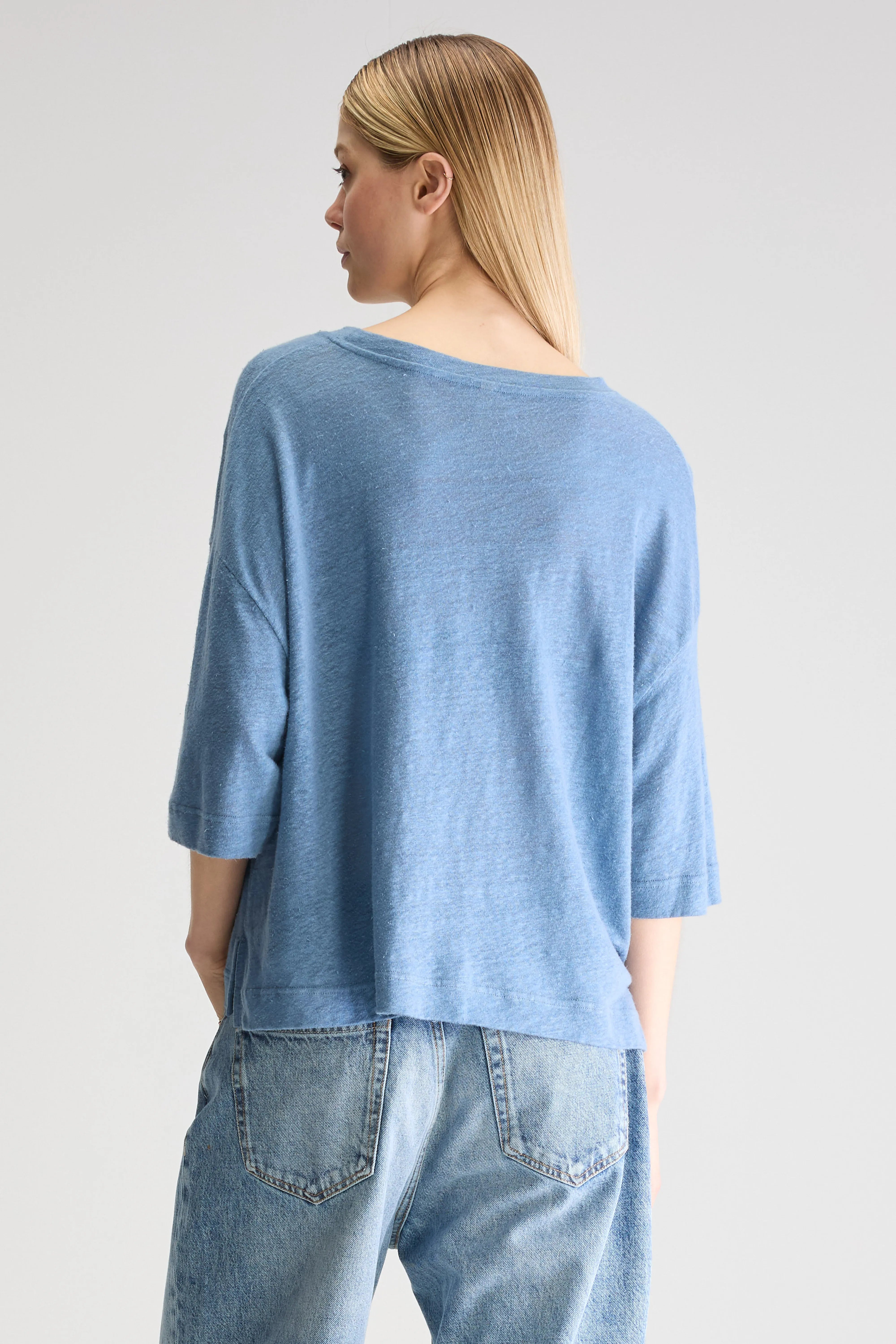 Vydel T-shirt Met Korte Mouwen - Denim Voor Dames | Bellerose