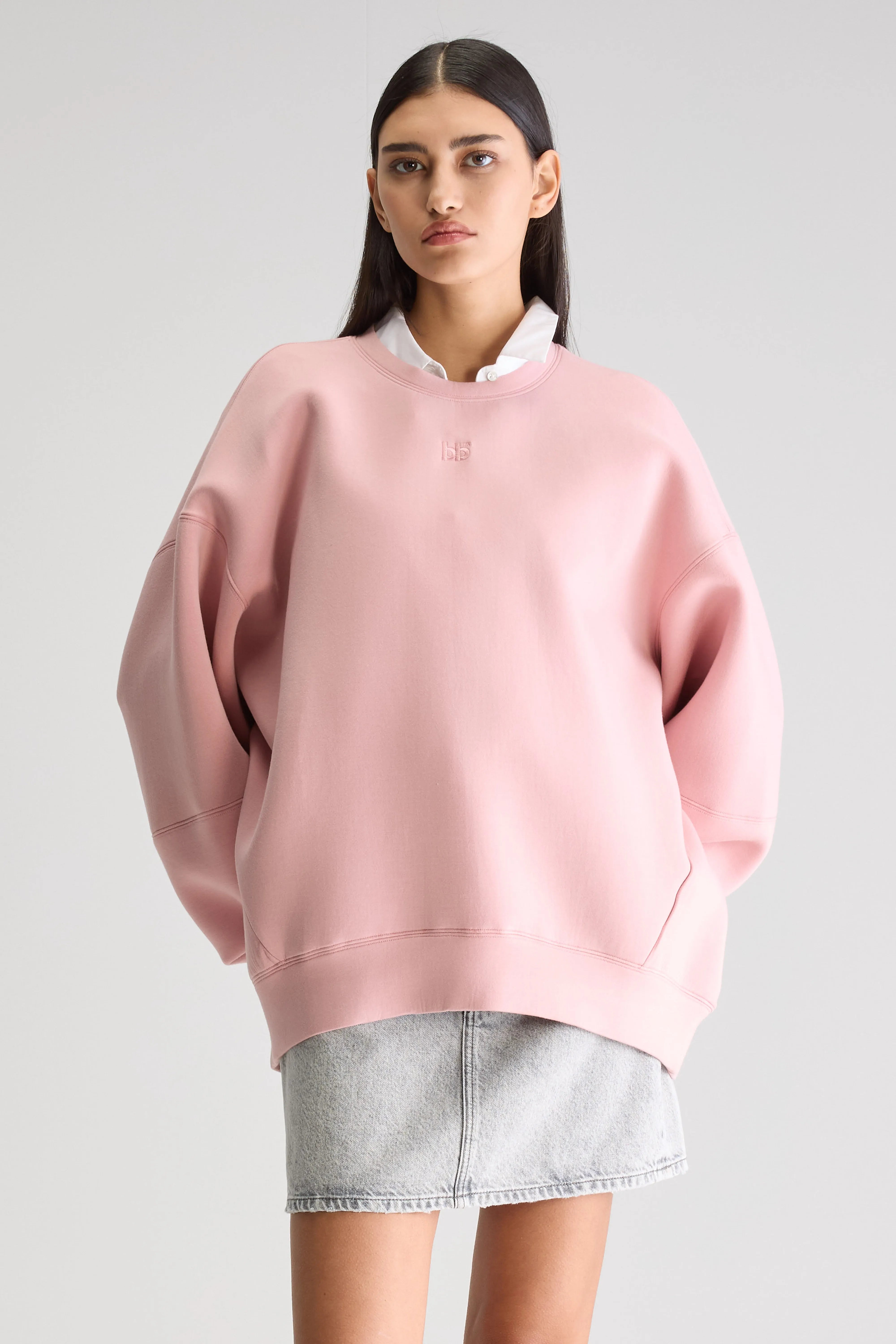 Sweatshirt Col Rond Trig - Cheeks Pour Femme | Bellerose