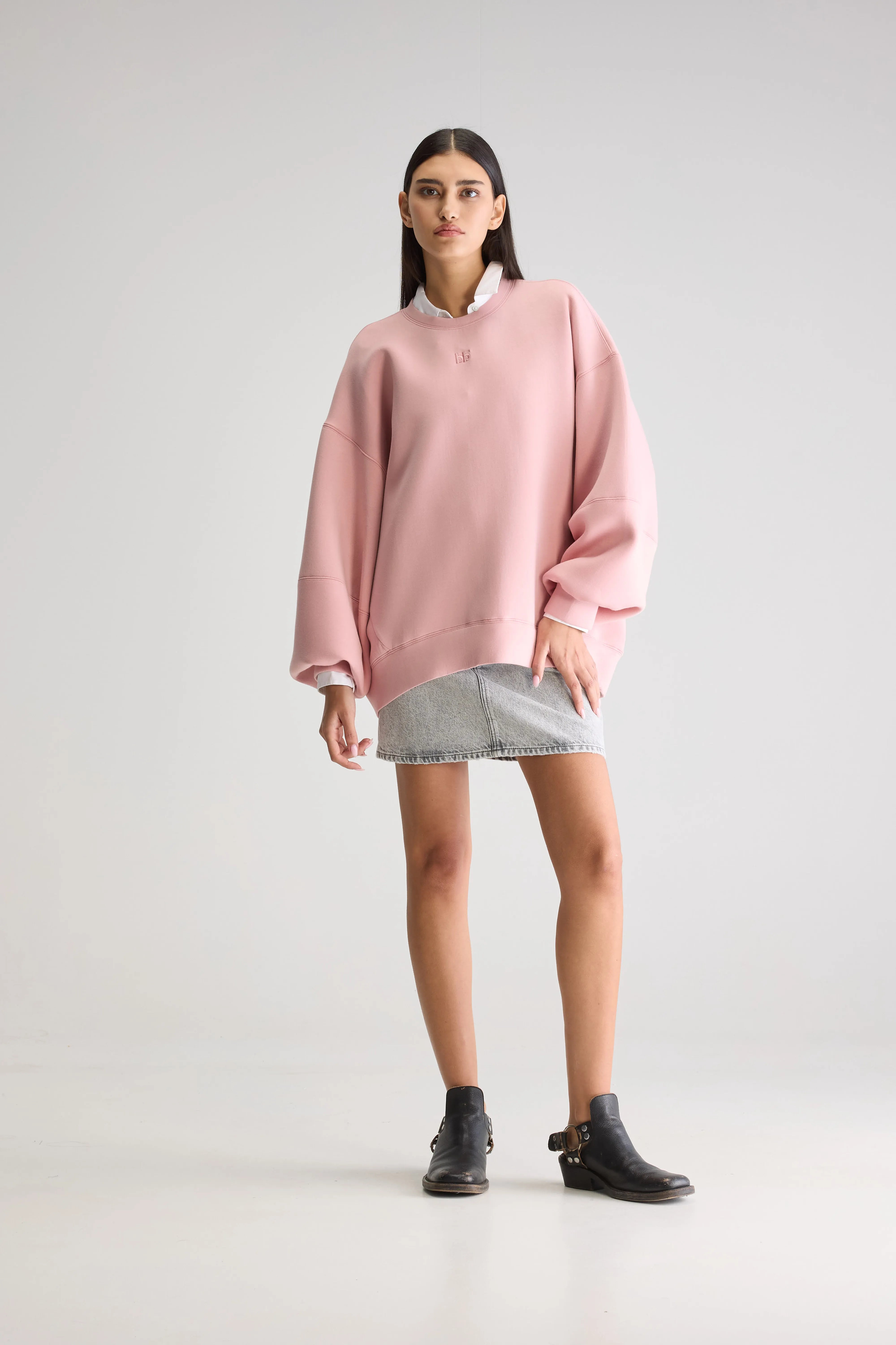 Sweatshirt Col Rond Trig - Cheeks Pour Femme | Bellerose