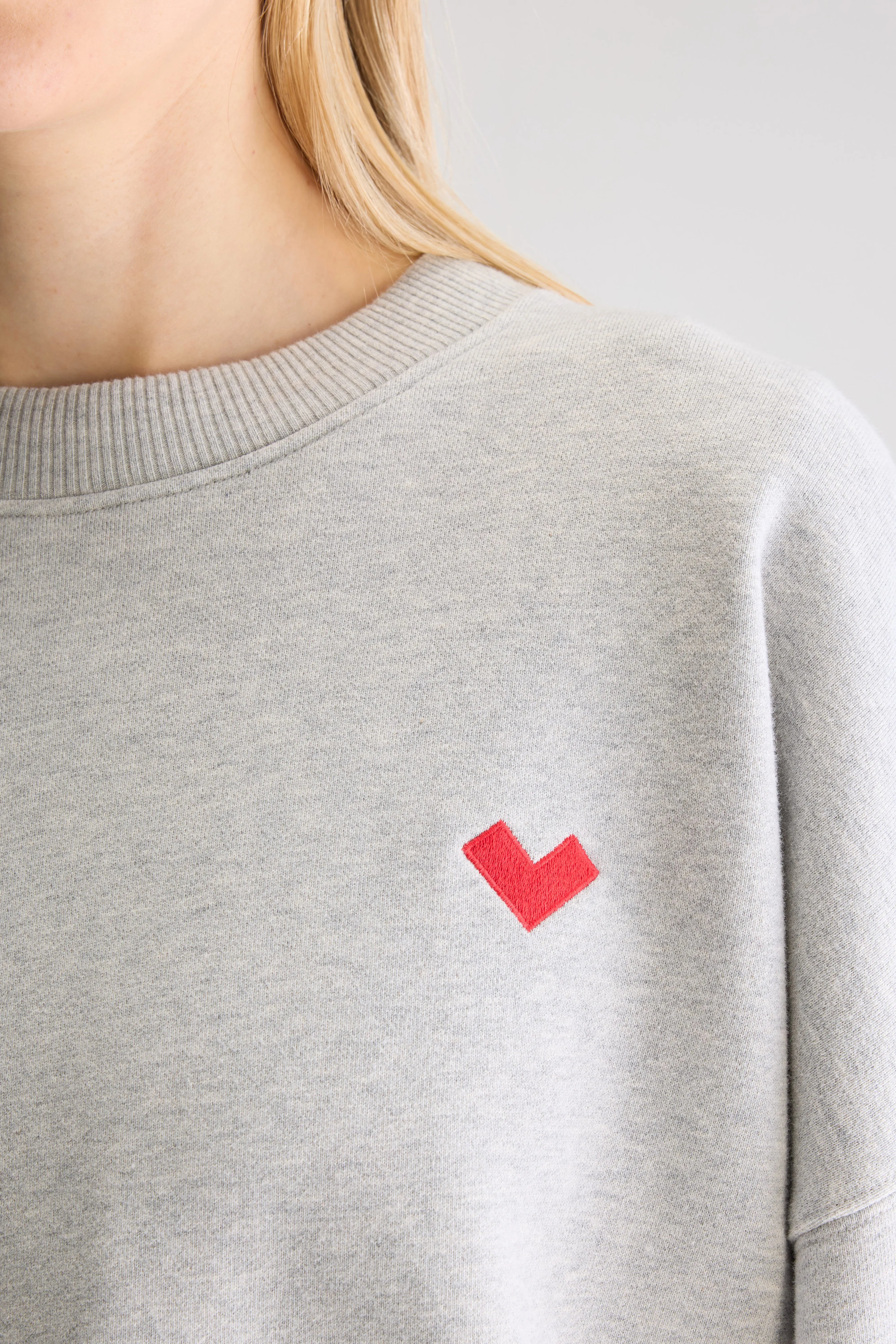 Slenni sweatshirt met ronde hals (251 / W / H. GREY)