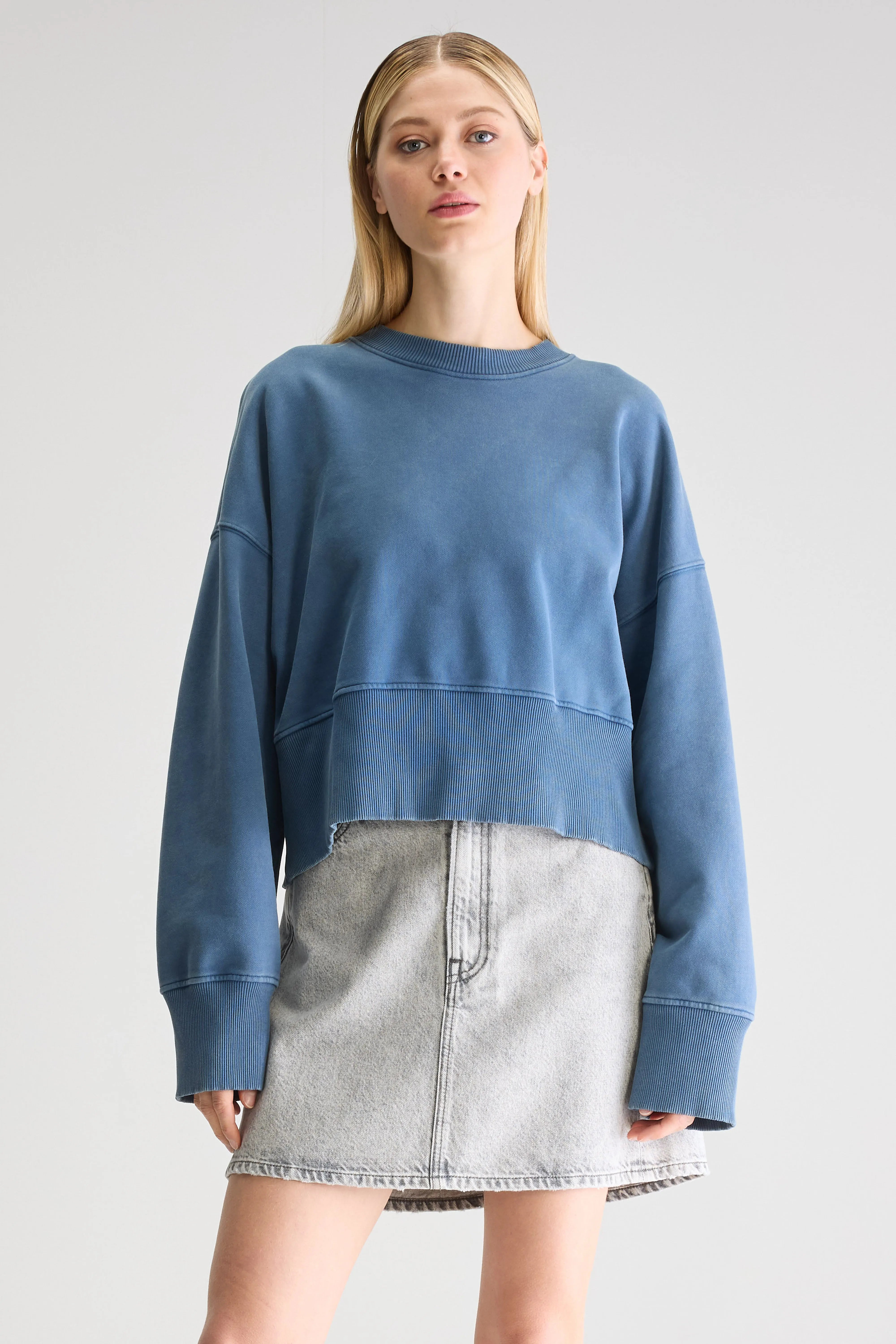 Slenni Sweatshirt Met Ronde Hals - Blue jeans Voor Dames | Bellerose