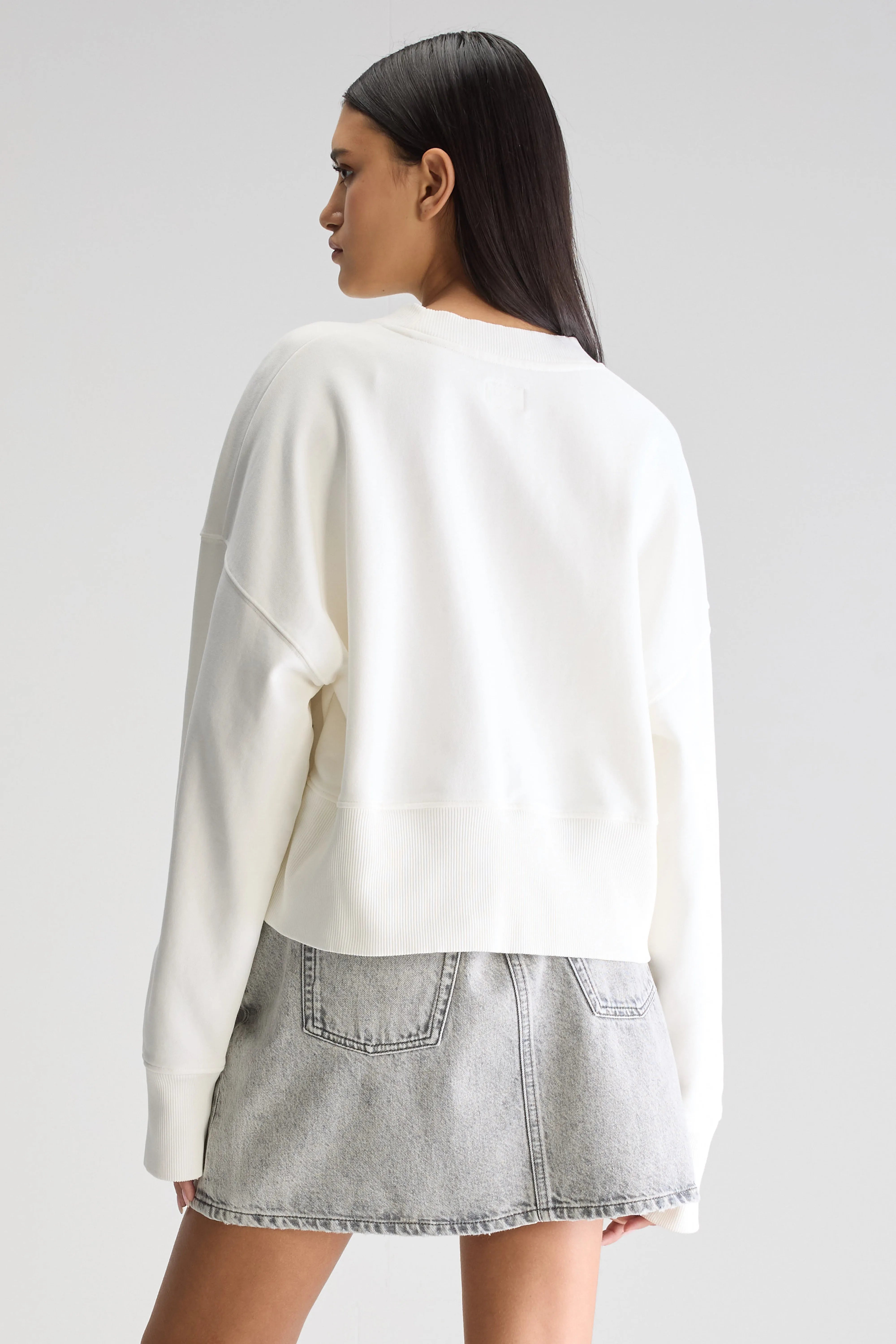 Slenni Crewneck Sweatshirt - Vintage white For Women | Bellerose