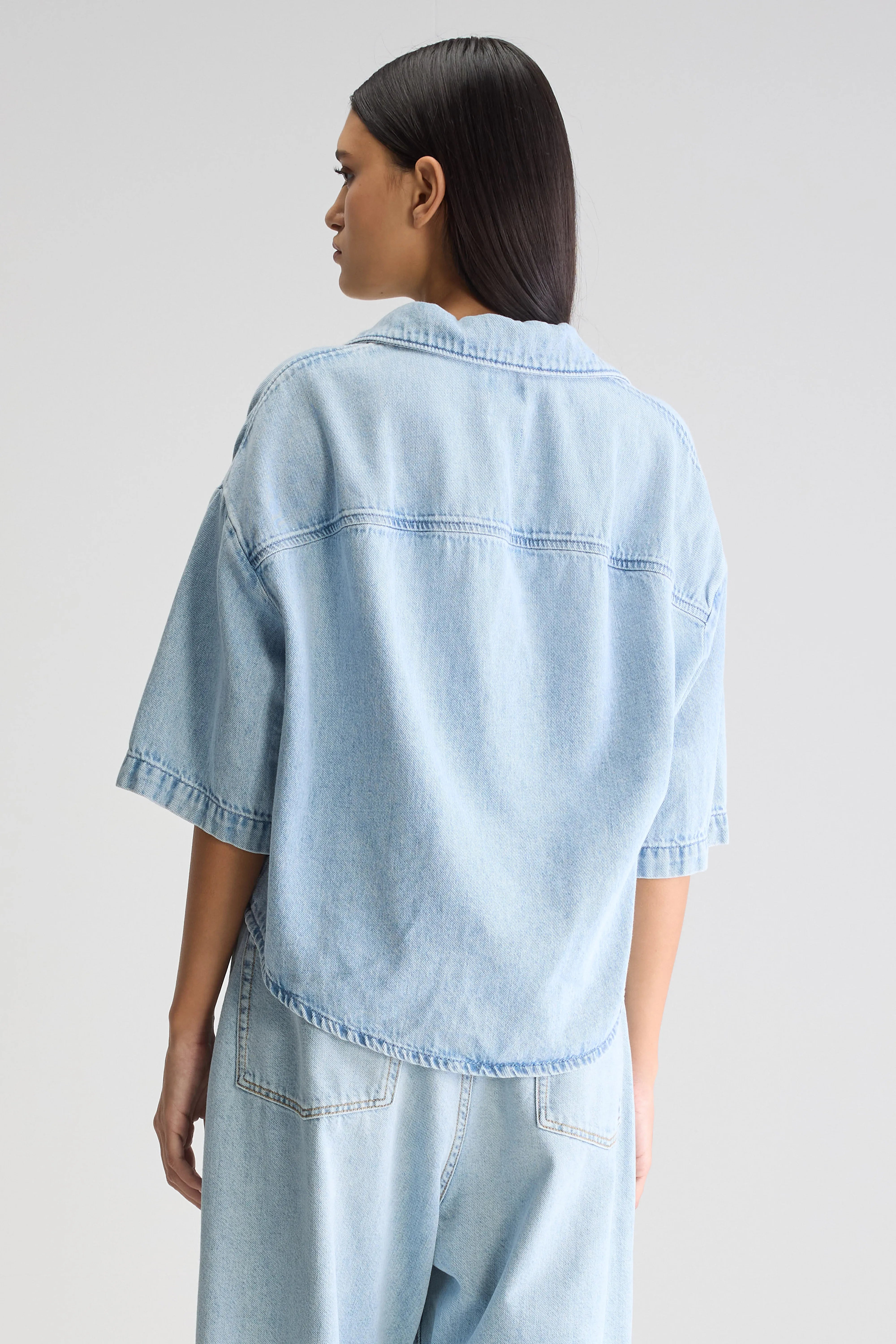 Pool Denim Shirt - Lt blue bleach For Women | Bellerose